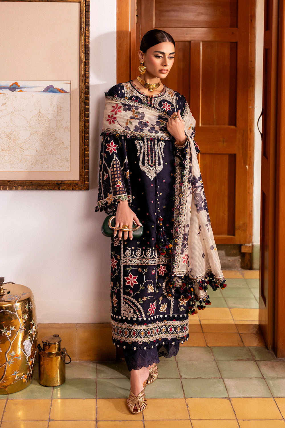 Jazmin | Shahkaar Luxury Eid Lawn SS26 | SL26-D07 - by Libasekhas UK - Registered Vendor of : Jazmin - 100% Original Designer Dress