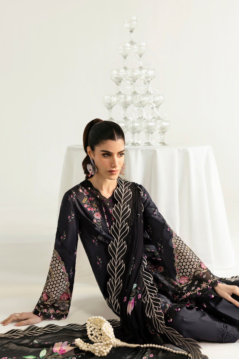 Qalamkar | Q Prints 2025 | PQ-03 RIDA - by - Libasekhas UK - Registered Vendor of : Qalamkar - 100% Original Designer Dresss