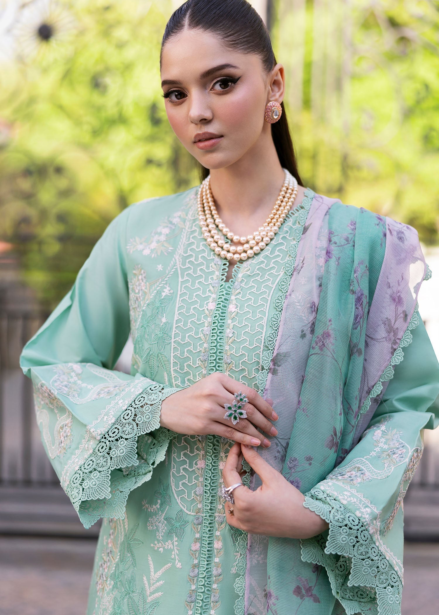 Saira Shakira | Bloom Lawn 25 | CHLOE 3-B - by - Libasekhas UK - Registered Vendor of : Saira Shakira - 100% Original Designer Dresss