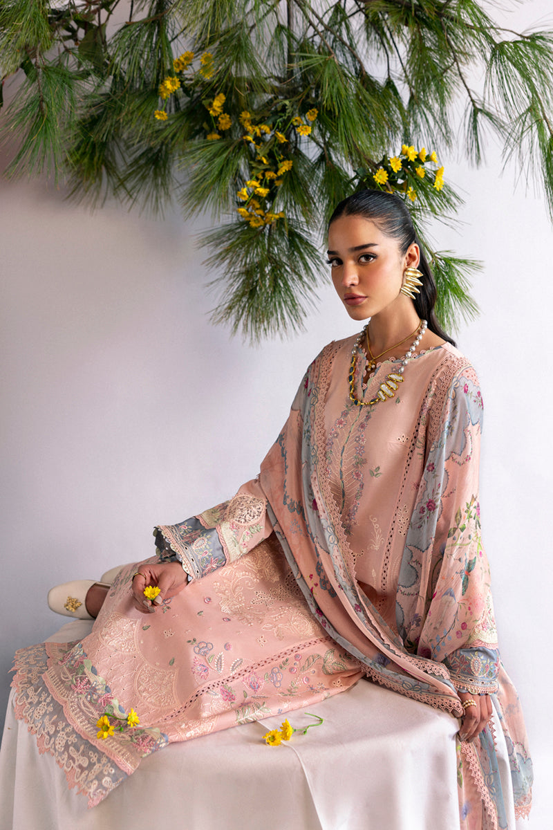 Qalamkar | Qlinekari Lawn | DC-11 Hedi - by - Libasekhas UK - Registered Vendor of : Qalamkar - 100% Original Designer Dresss