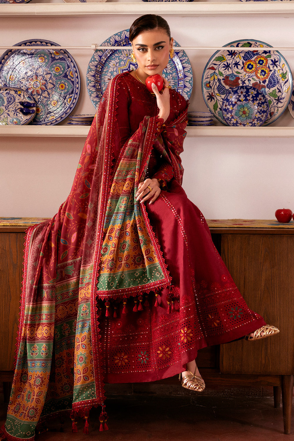 Jazmin | Shahkaar Luxury Eid Lawn SS26 | SL26-D06 - by Libasekhas UK - Registered Vendor of : Jazmin - 100% Original Designer Dress