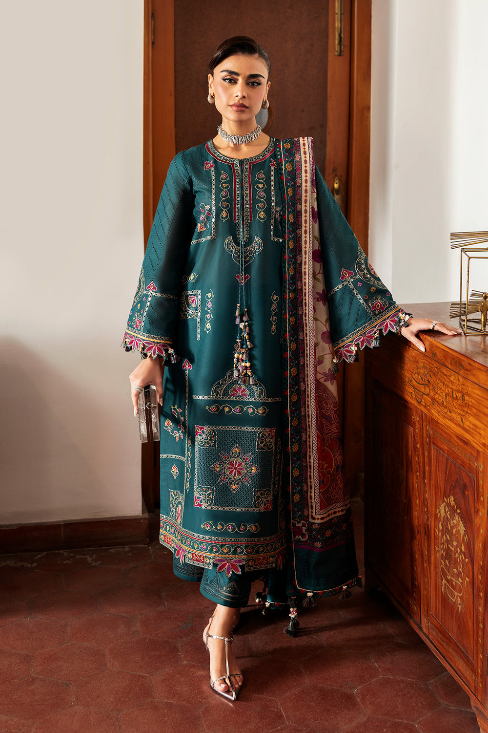 Jazmin | Shahkaar Luxury Eid Lawn SS26 | SL26-D10 - by Libasekhas UK - Registered Vendor of : Jazmin - 100% Original Designer Dress