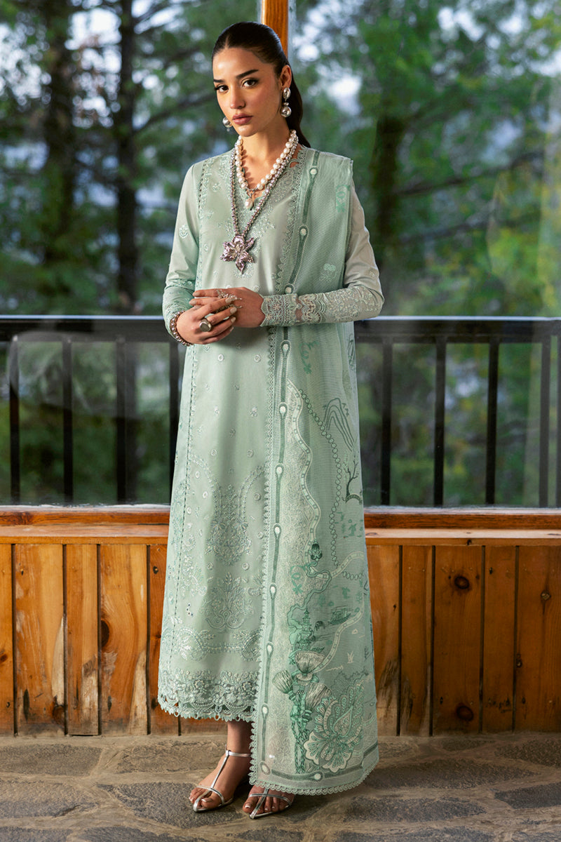 Qalamkar | Qlinekari Lawn | DC-15 Elira - by - Libasekhas UK - Registered Vendor of : Qalamkar - 100% Original Designer Dresss
