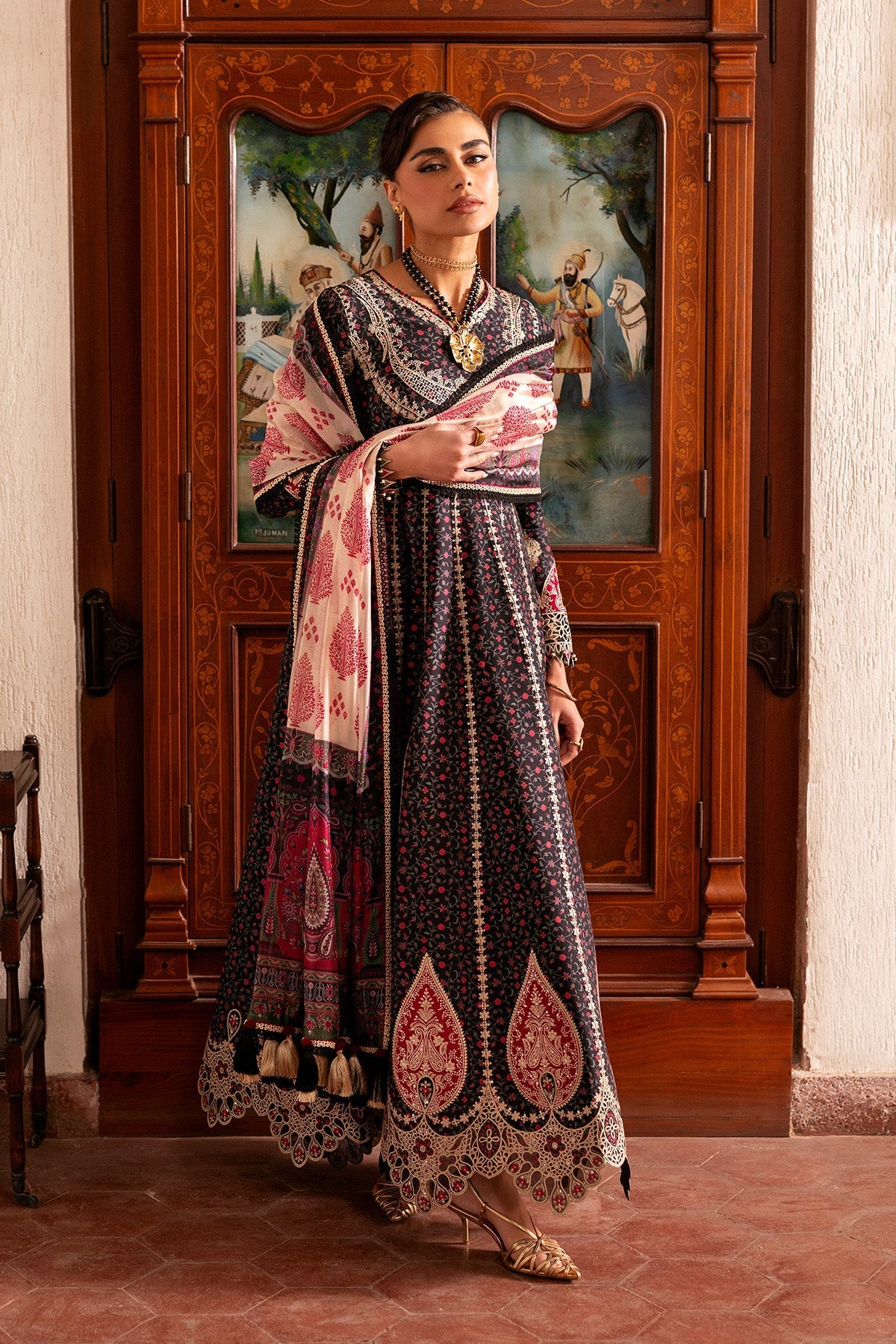 Jazmin | Shahkaar Luxury Eid Lawn SS26 | SL26-D09 - by Libasekhas UK - Registered Vendor of : Jazmin - 100% Original Designer Dress