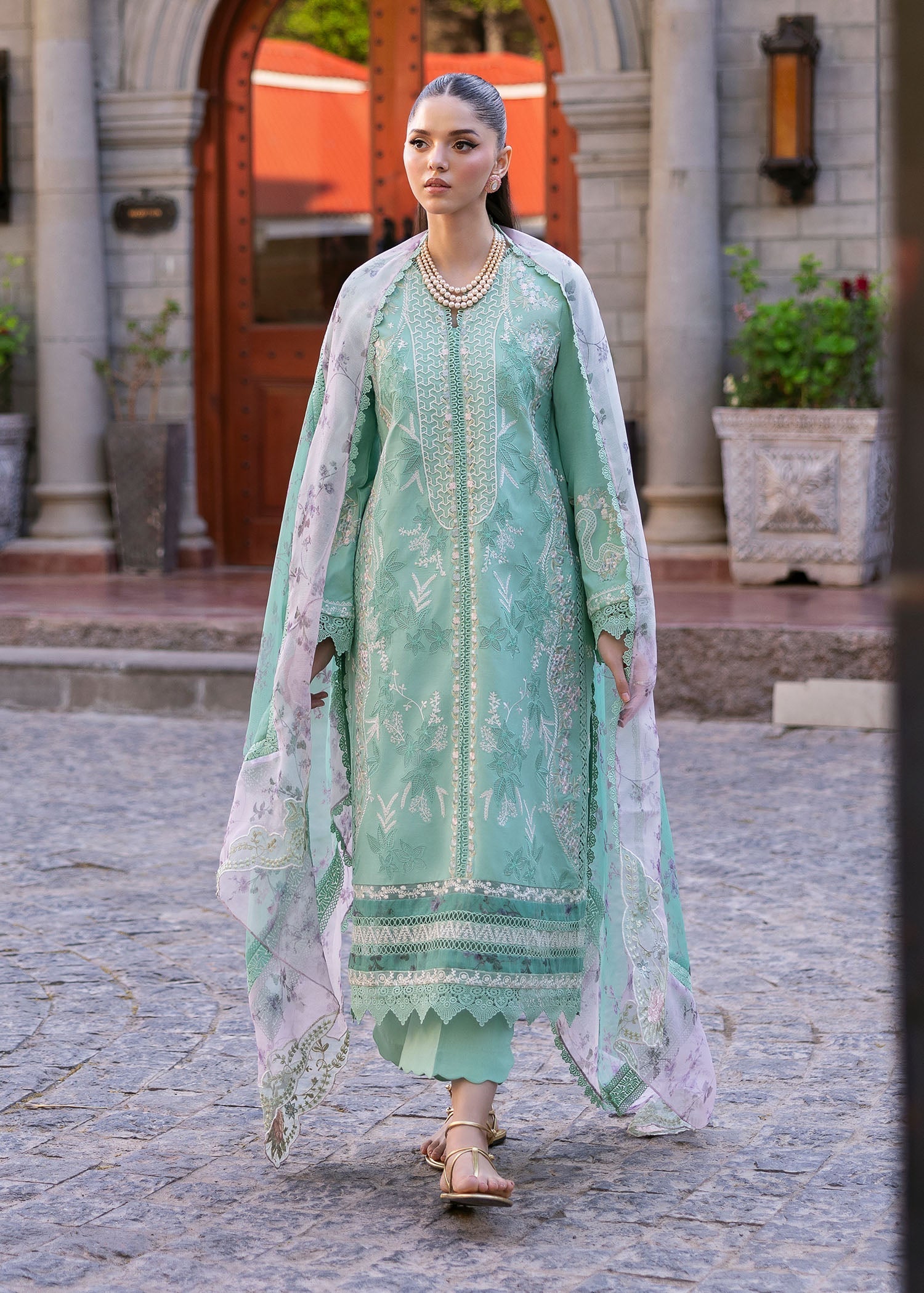 Saira Shakira | Bloom Lawn 25 | CHLOE 3-B - by - Libasekhas UK - Registered Vendor of : Saira Shakira - 100% Original Designer Dresss