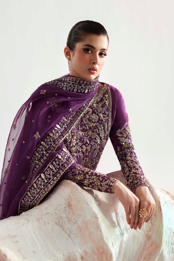Akbar Aslam | Luxury Formals 25 | Lapis - by Libasekhas UK - Registered Vendor of : Akbar Aslam - 100% Original Designer Dress