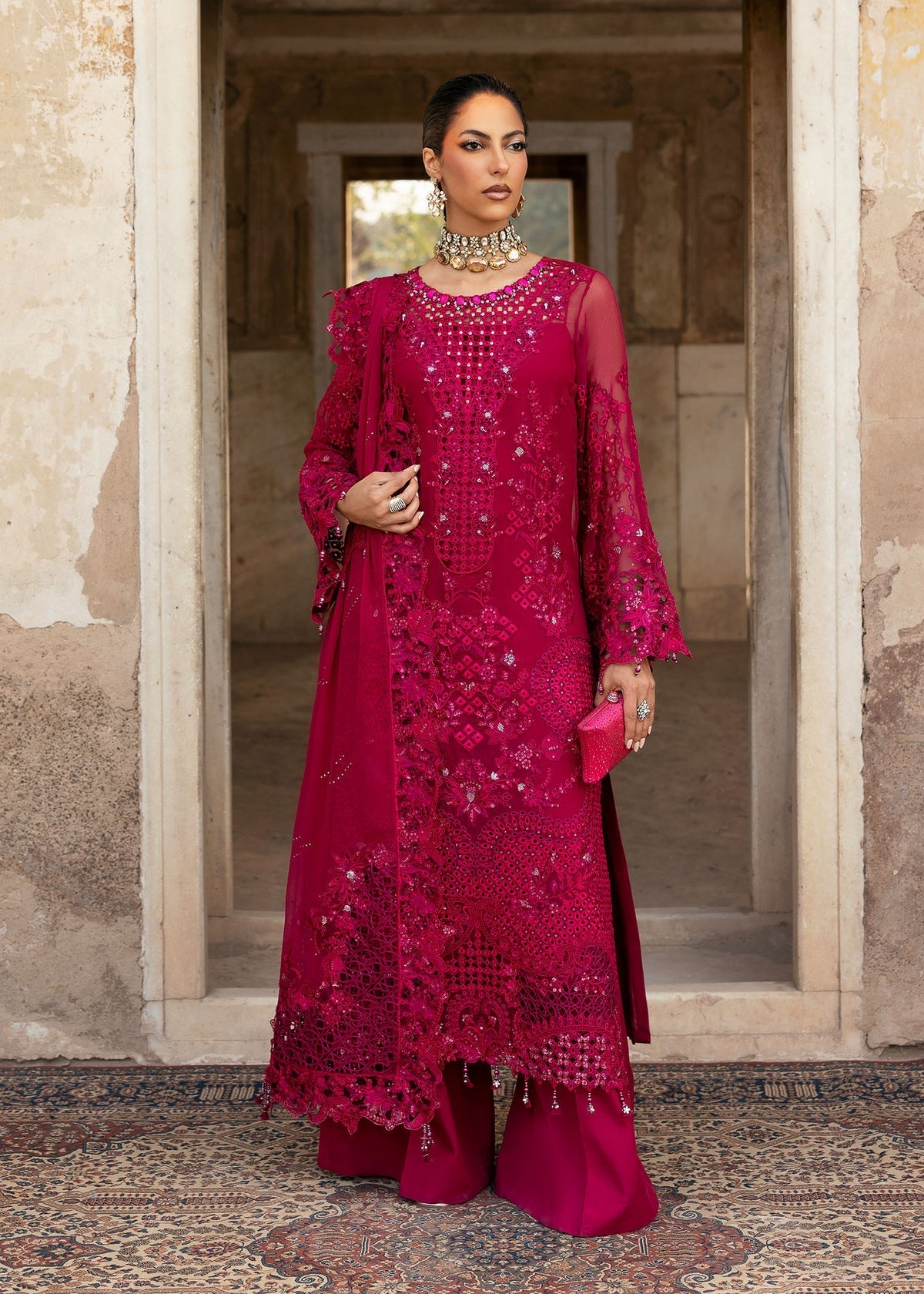 Sardinia | Chiffons Edit | Meera - by Libasekhas UK - Registered Vendor of : Sardinia - 100% Original Designer Dress