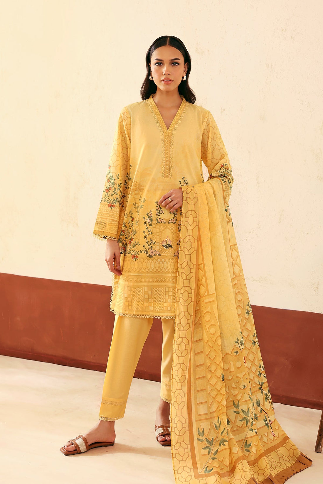 Sahar | Selene 25 | Golden Trellis - by - Libasekhas UK - Registered Vendor of : Sahar - 100% Original Designer Dresss