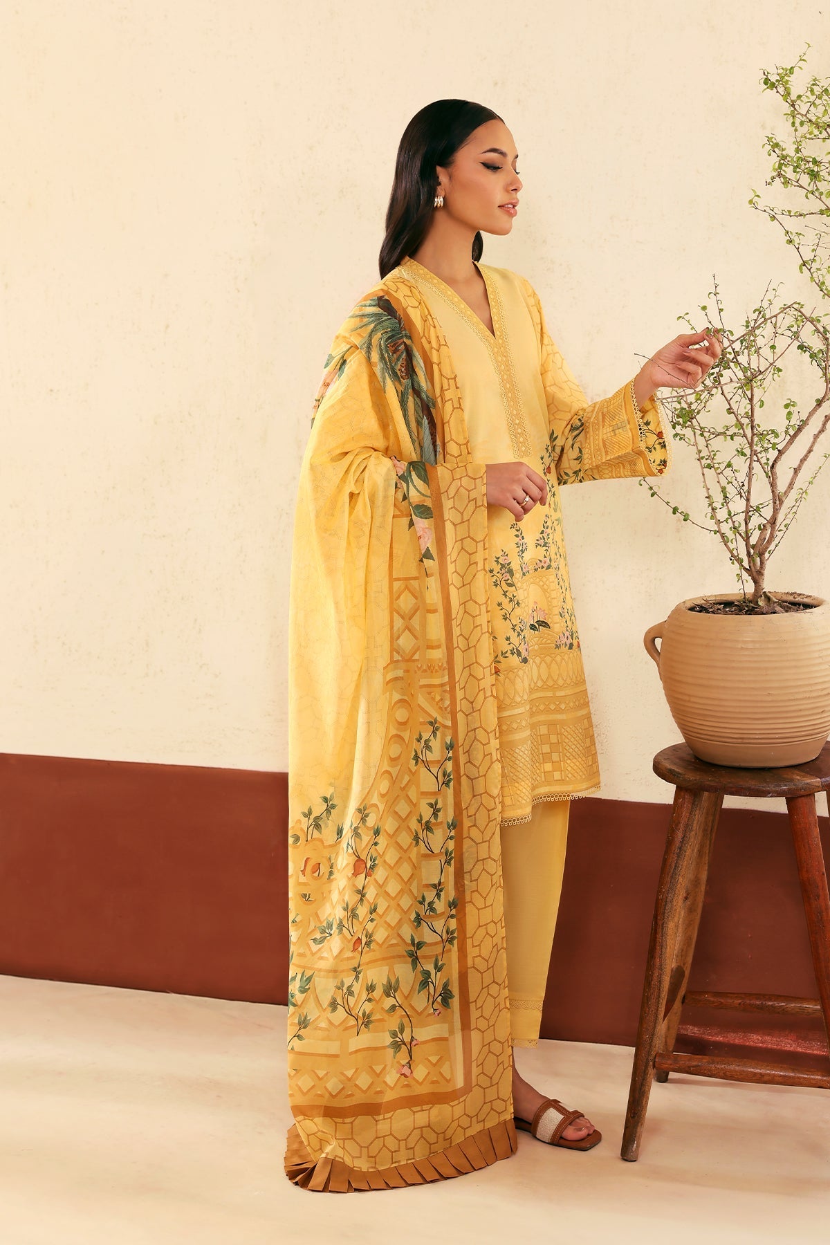 Sahar | Selene 25 | Golden Trellis - by - Libasekhas UK - Registered Vendor of : Sahar - 100% Original Designer Dresss