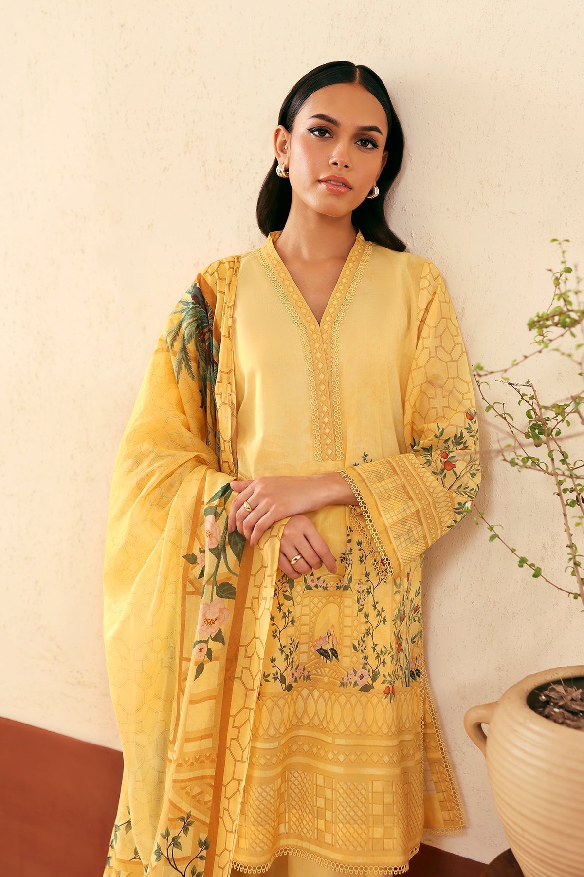 Sahar | Selene 25 | Golden Trellis - by - Libasekhas UK - Registered Vendor of : Sahar - 100% Original Designer Dresss
