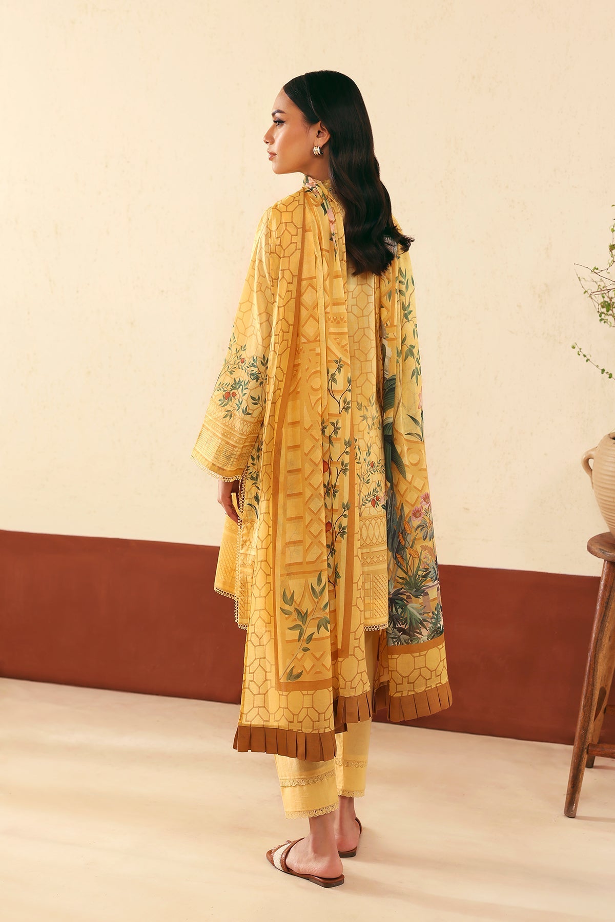 Sahar | Selene 25 | Golden Trellis - by - Libasekhas UK - Registered Vendor of : Sahar - 100% Original Designer Dresss