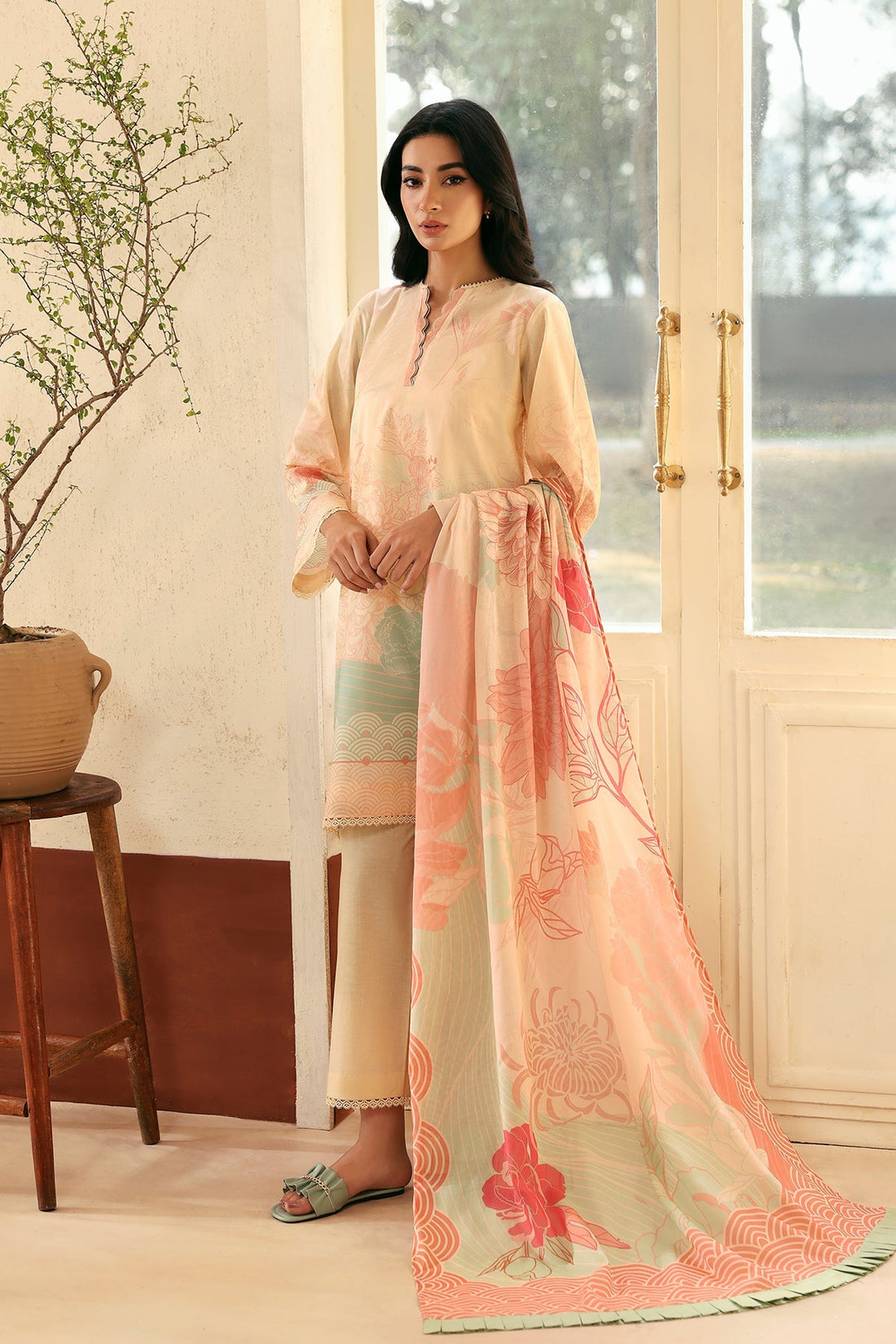 Sahar | Selene 25 | Rosette Reverie - by - Libasekhas UK - Registered Vendor of : Sahar - 100% Original Designer Dresss