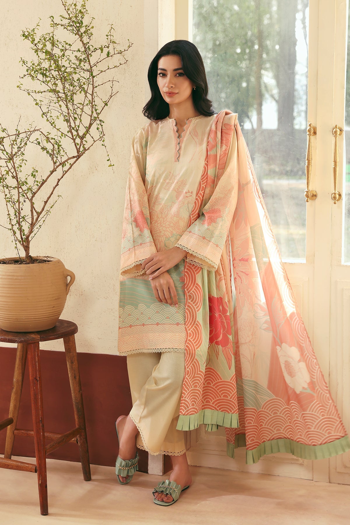 Sahar | Selene 25 | Rosette Reverie - by - Libasekhas UK - Registered Vendor of : Sahar - 100% Original Designer Dresss