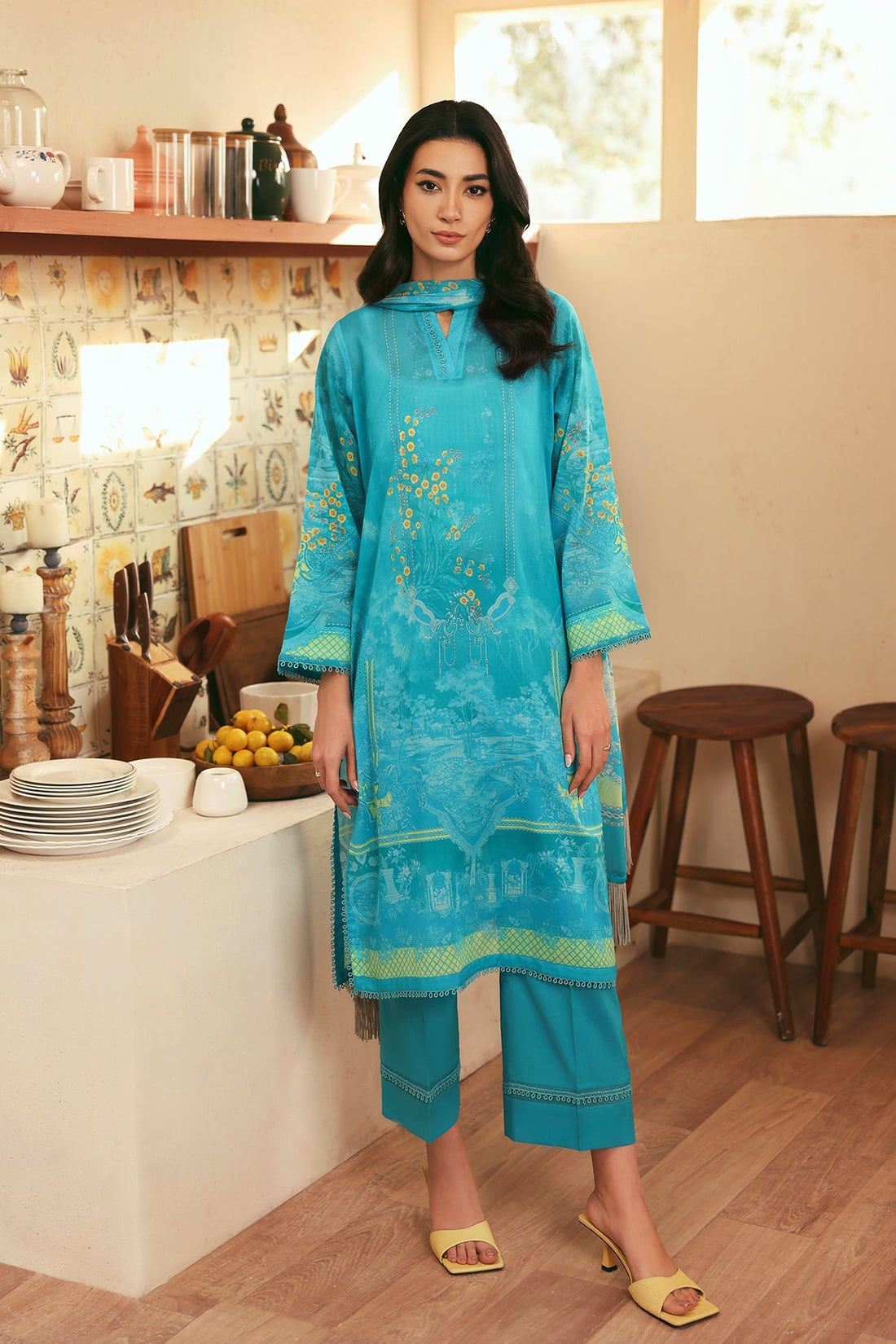 Sahar | Selene 25 | Oceanic Petals - by - Libasekhas UK - Registered Vendor of : Sahar - 100% Original Designer Dresss