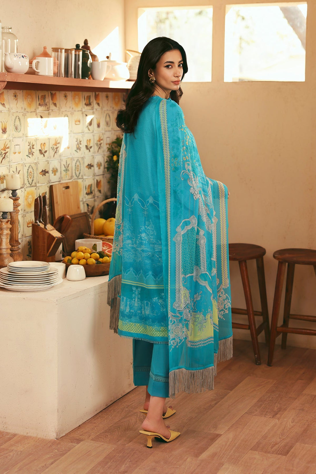 Sahar | Selene 25 | Oceanic Petals - by - Libasekhas UK - Registered Vendor of : Sahar - 100% Original Designer Dresss
