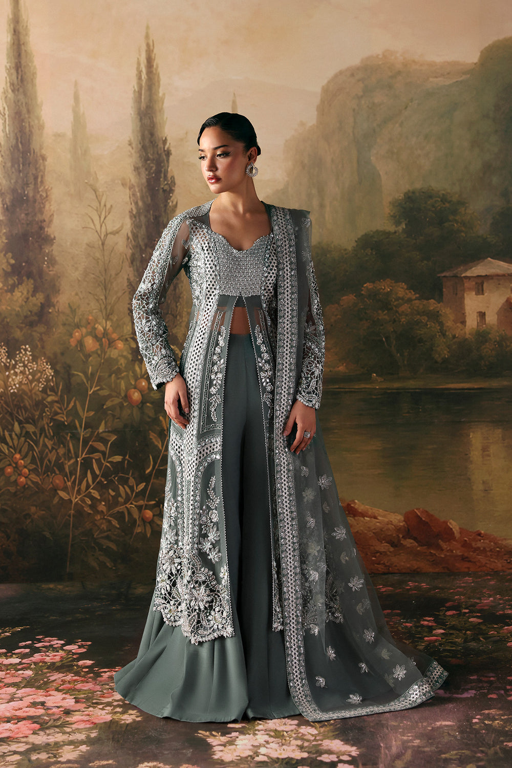 Afrozeh | La Fuchsia 26 | Crescent - by Libasekhas UK - Registered Vendor of : Afrozeh - 100% Original Designer Dress