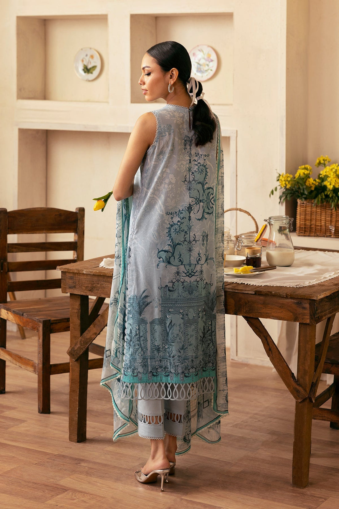 Sahar | Selene 25 | Silver Mist - by - Libasekhas UK - Registered Vendor of : Sahar - 100% Original Designer Dresss