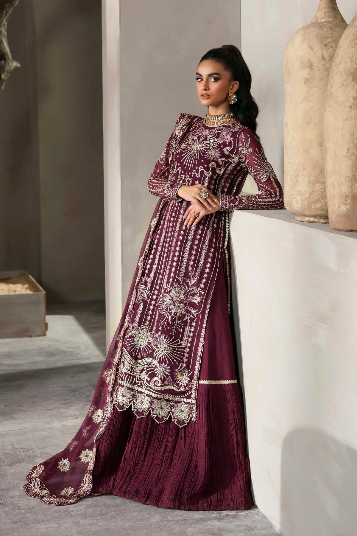 Akbar Aslam | Meeras Luxury Chiffon 25 | Mahin - by Libasekhas UK - Registered Vendor of : Akbar Aslam - 100% Original Designer Dress