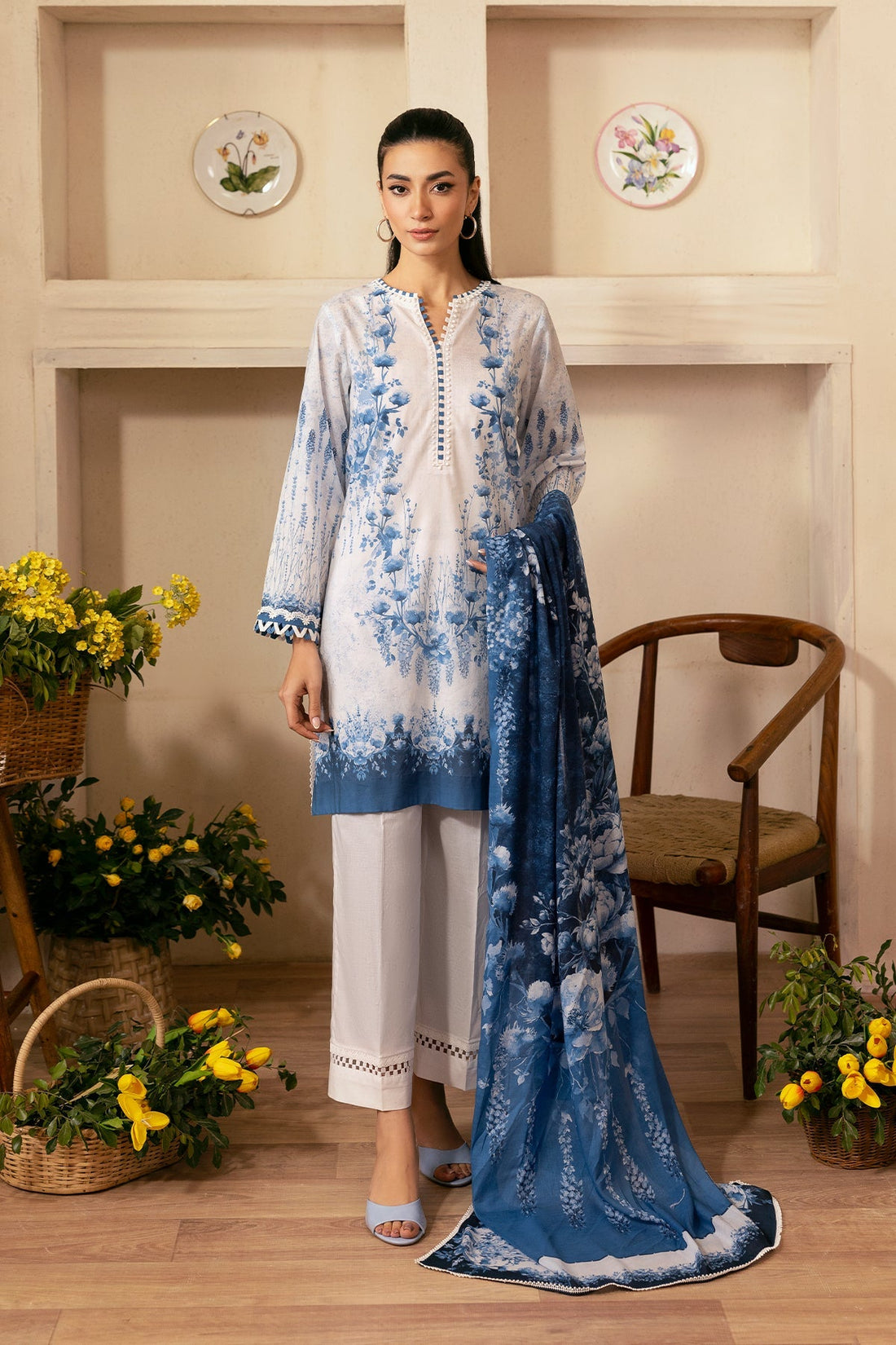 Sahar | Selene 25 | Sapphire Petal - by - Libasekhas UK - Registered Vendor of : Sahar - 100% Original Designer Dresss