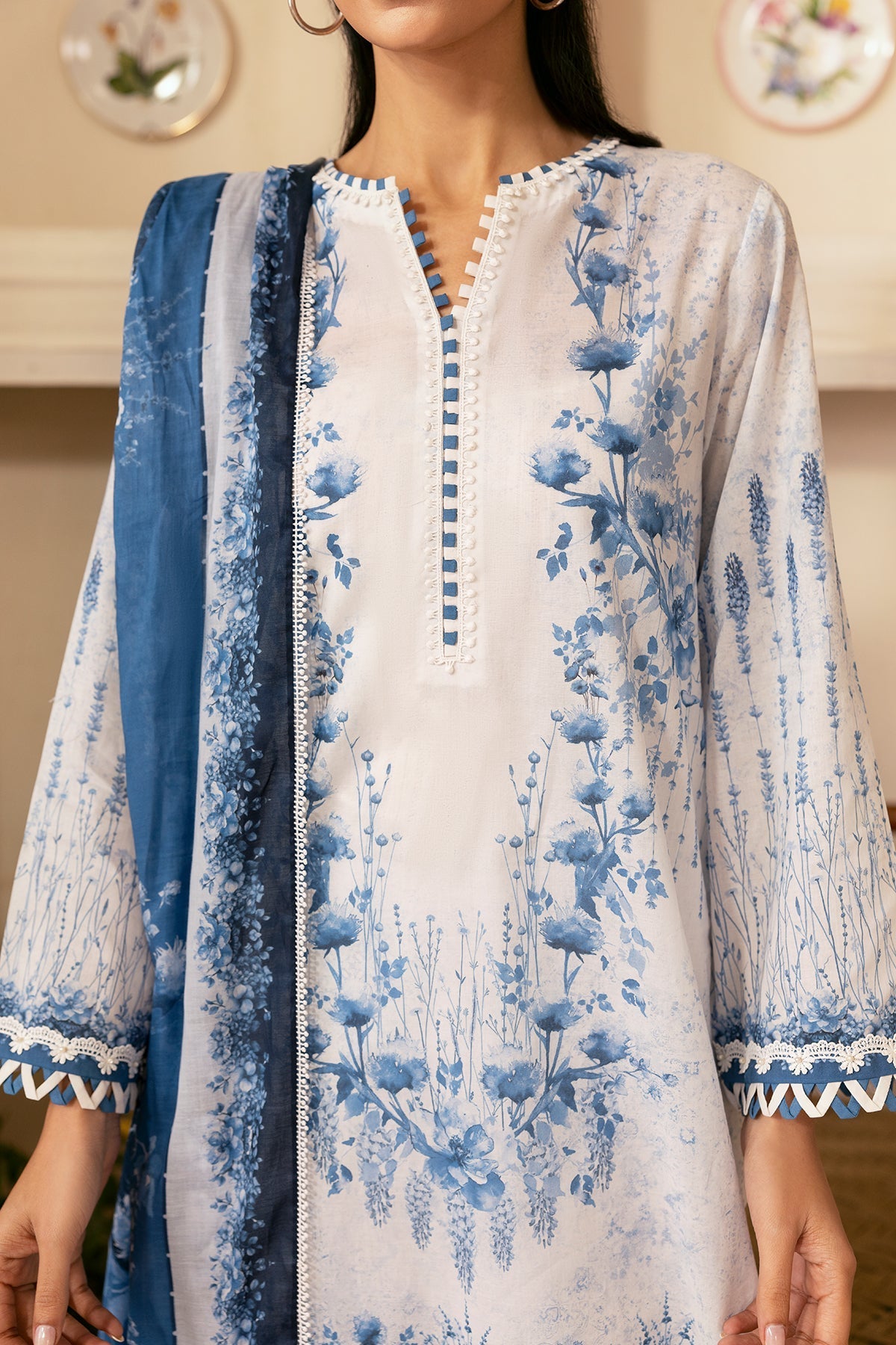Sahar | Selene 25 | Sapphire Petal - by - Libasekhas UK - Registered Vendor of : Sahar - 100% Original Designer Dresss