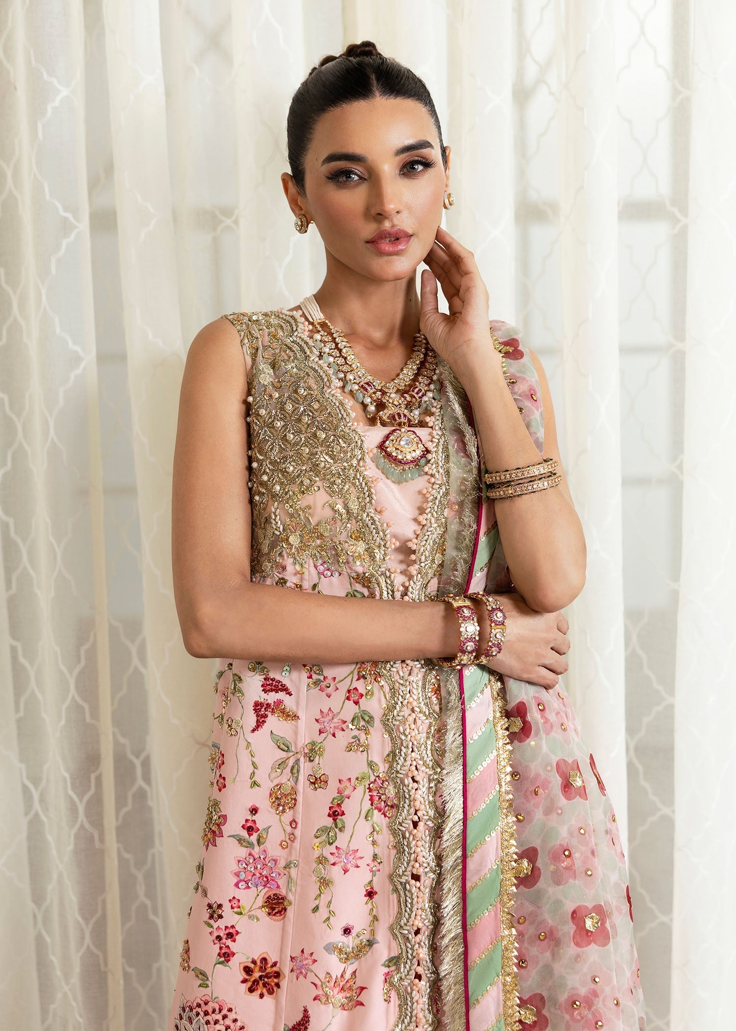Crimson | A Beautiful Chaos Wedding Collection | Crystal Chinoiserie - Libasekhas