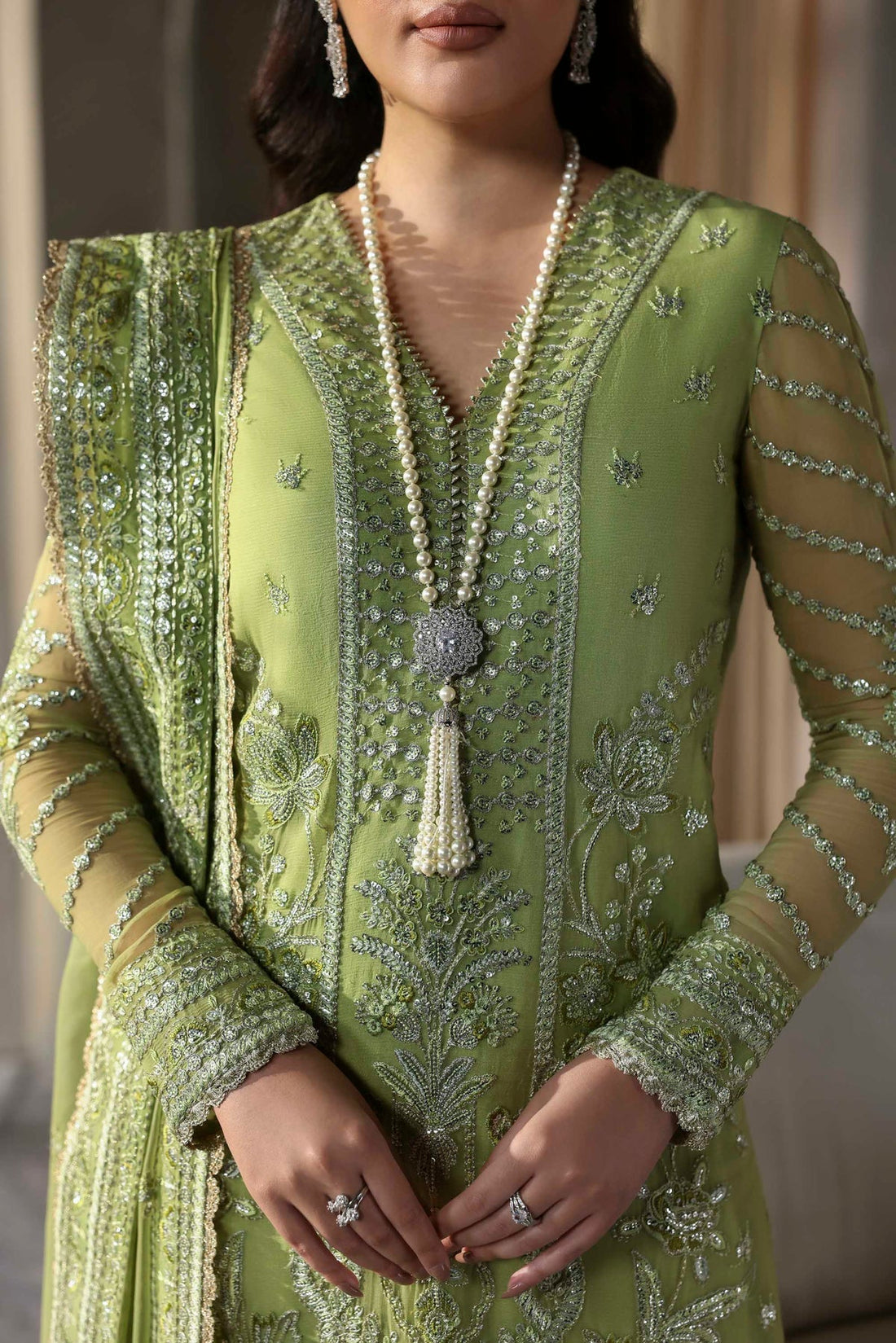 Akbar Aslam | Meeras Luxury Chiffon 25 | Verdaz - by Libasekhas UK - Registered Vendor of : Akbar Aslam - 100% Original Designer Dress