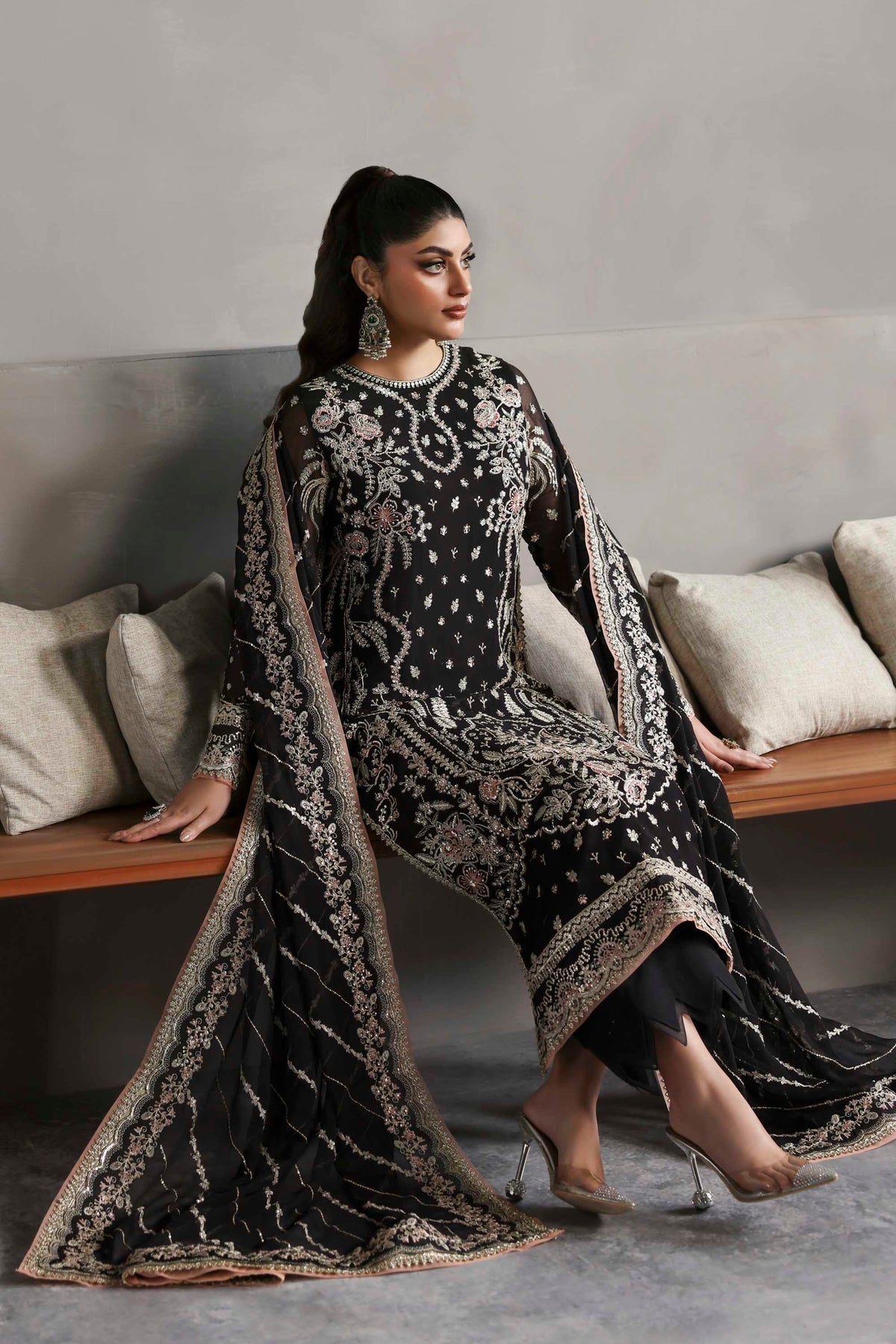 Akbar Aslam | Meeras Luxury Chiffon 25 | Zehmaya - by Libasekhas UK - Registered Vendor of : Akbar Aslam - 100% Original Designer Dress