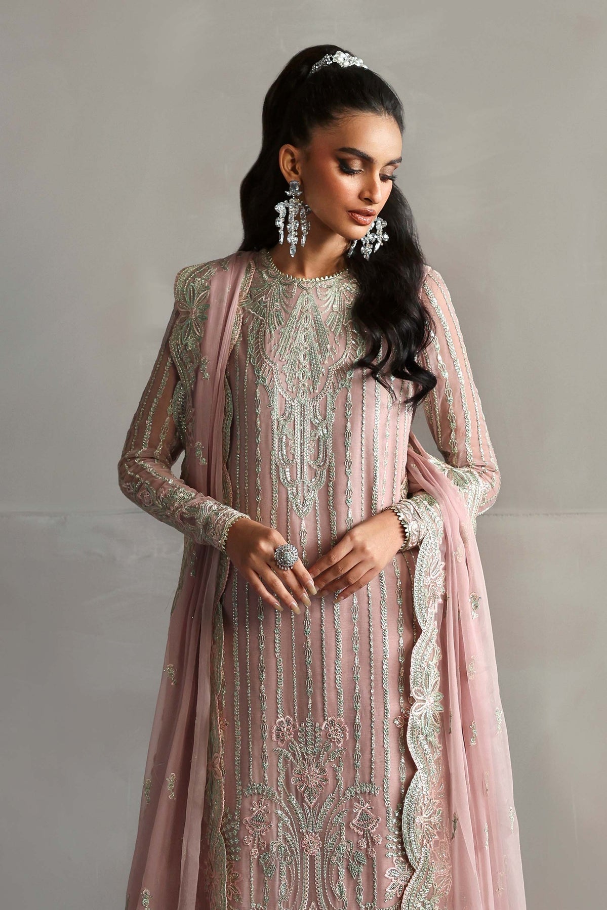 Akbar Aslam | Meeras Luxury Chiffon 25 | Gulnour - by Libasekhas UK - Registered Vendor of : Akbar Aslam - 100% Original Designer Dress