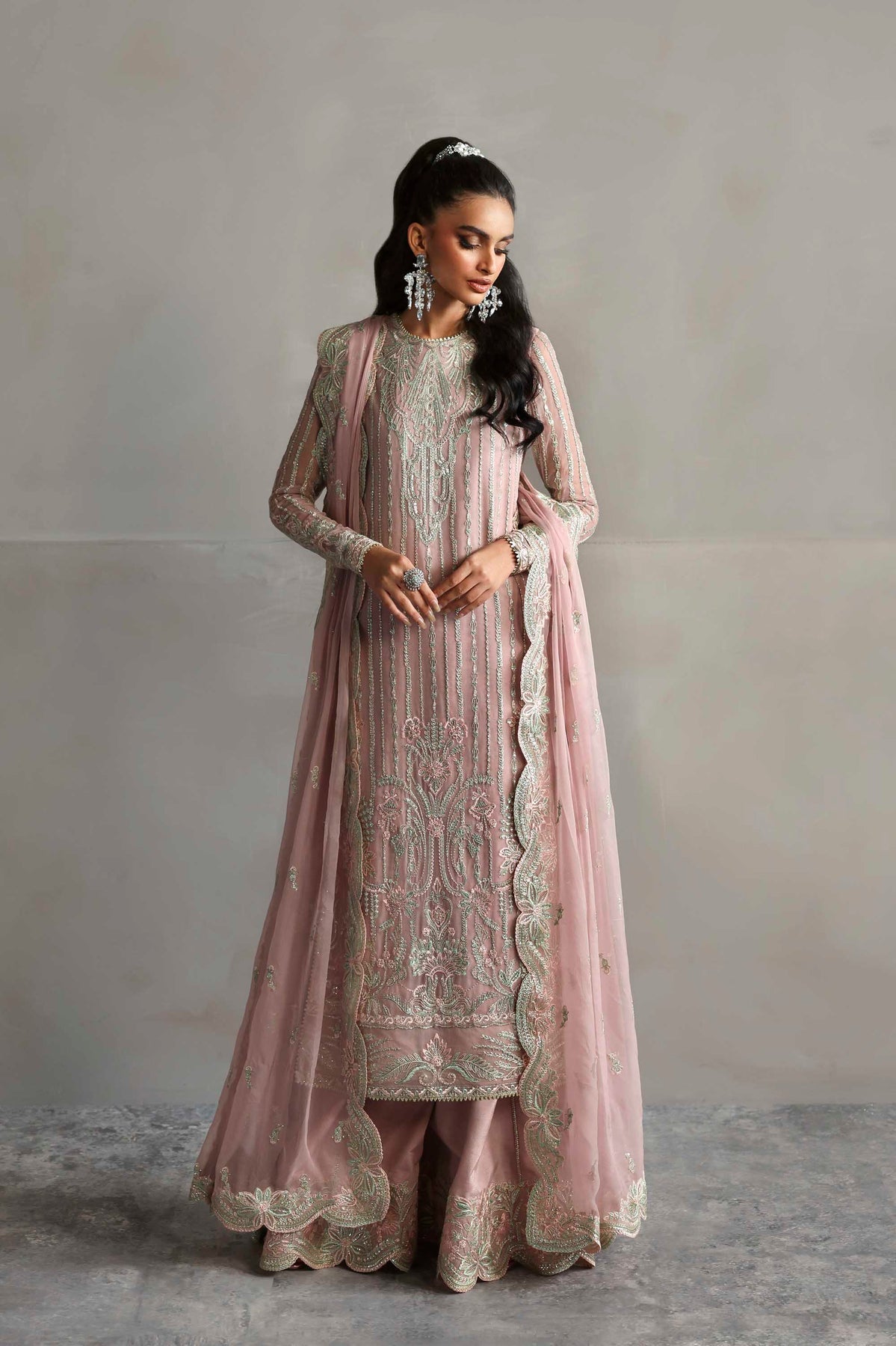 Akbar Aslam | Meeras Luxury Chiffon 25 | Gulnour - by Libasekhas UK - Registered Vendor of : Akbar Aslam - 100% Original Designer Dress