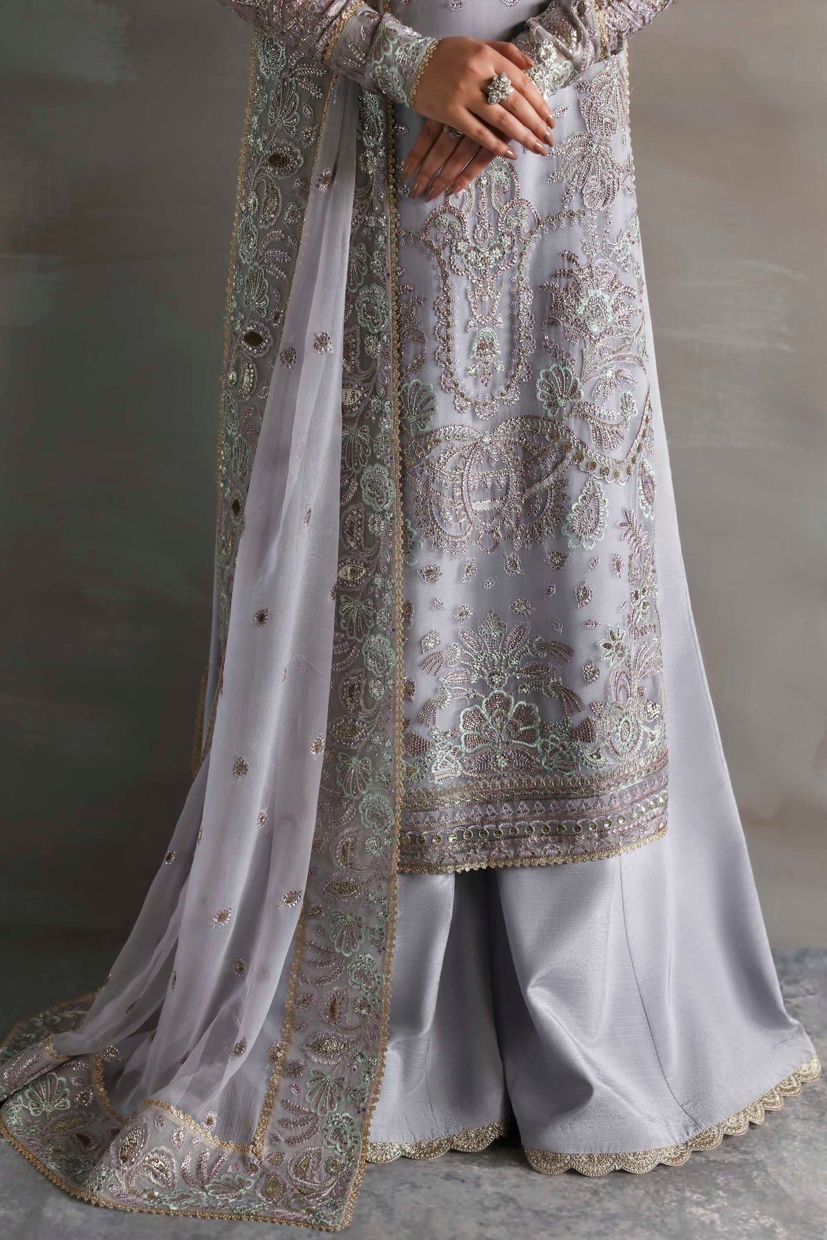 Akbar Aslam | Meeras Luxury Chiffon 25 | Emeraya - by Libasekhas UK - Registered Vendor of : Akbar Aslam - 100% Original Designer Dress