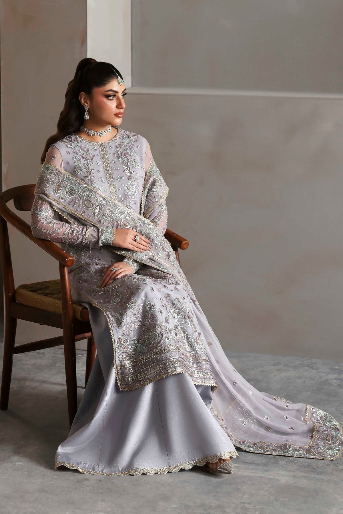 Akbar Aslam | Meeras Luxury Chiffon 25 | Emeraya - by Libasekhas UK - Registered Vendor of : Akbar Aslam - 100% Original Designer Dress
