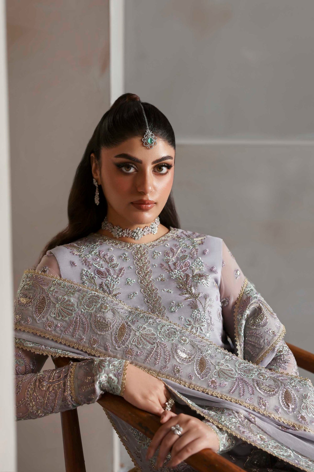 Akbar Aslam | Meeras Luxury Chiffon 25 | Emeraya - by Libasekhas UK - Registered Vendor of : Akbar Aslam - 100% Original Designer Dress