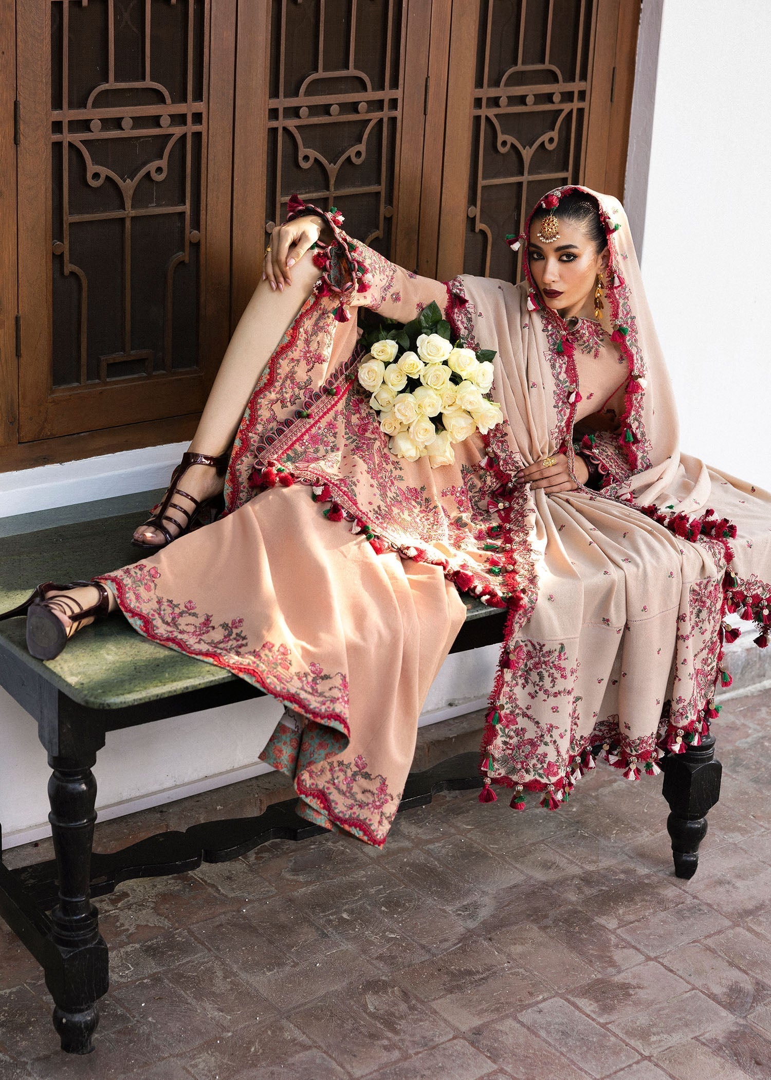 Hussain Rehar | Karandi Winter 24 | Lali - by - Libasekhas UK - Registered Vendor of : Hussain Rehar - 100% Original Designer Dresss