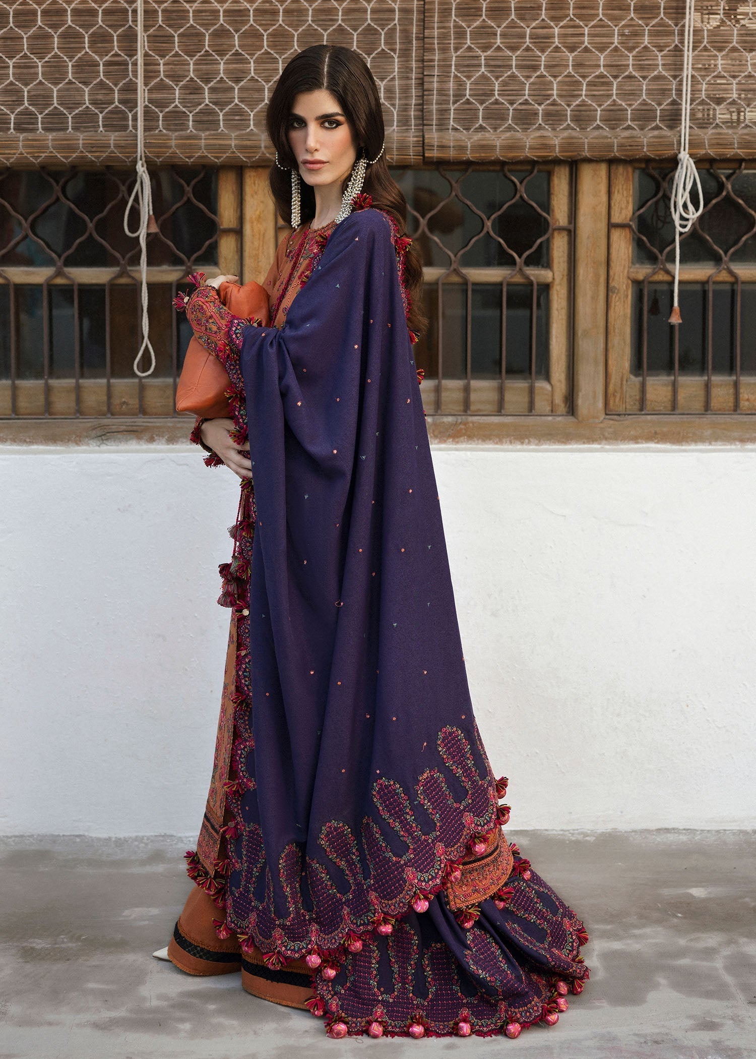 Hussain Rehar | Karandi Winter 24 | Kamal - by - Libasekhas UK - Registered Vendor of : Hussain Rehar - 100% Original Designer Dresss
