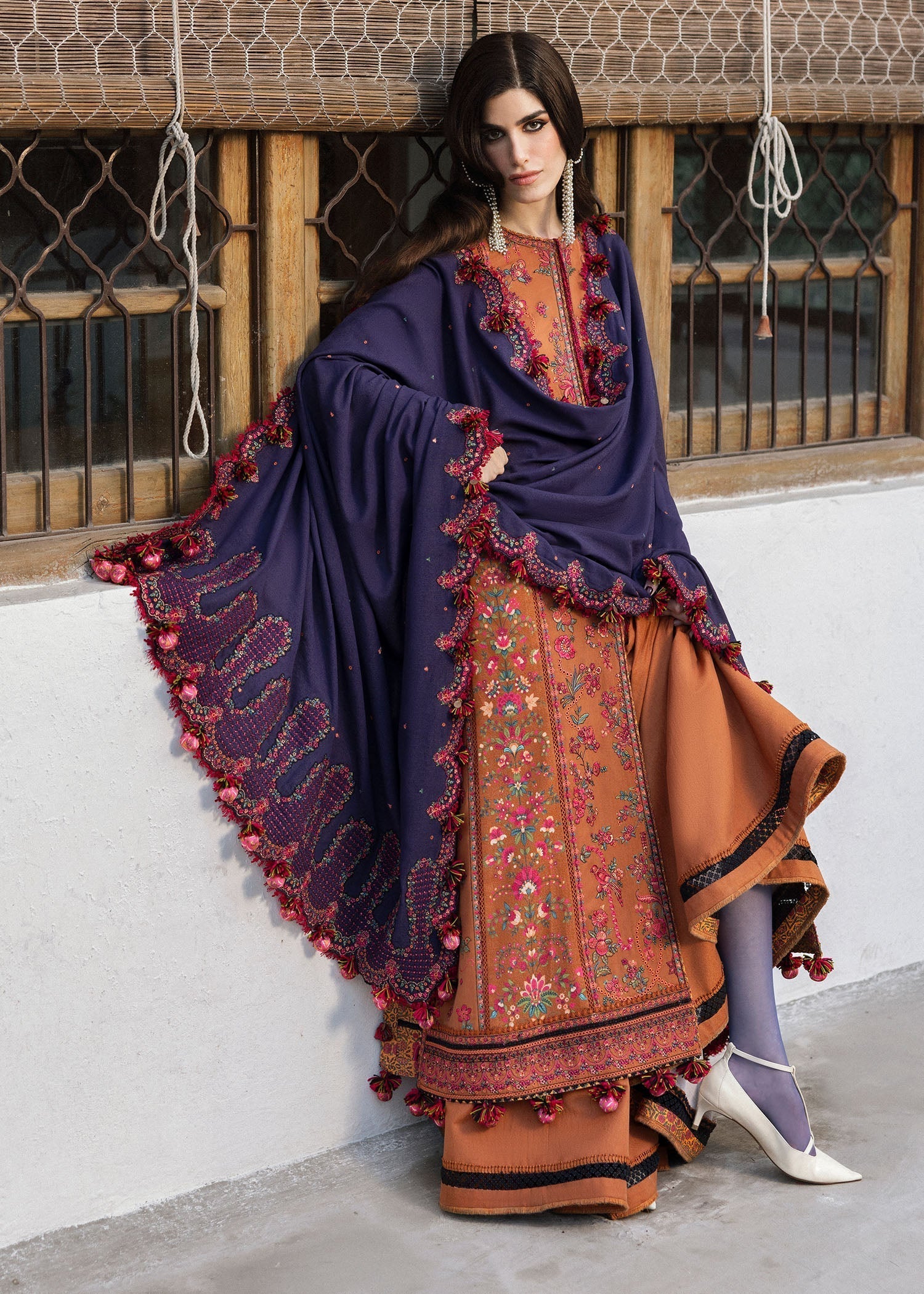 Hussain Rehar | Karandi Winter 24 | Kamal - by - Libasekhas UK - Registered Vendor of : Hussain Rehar - 100% Original Designer Dresss