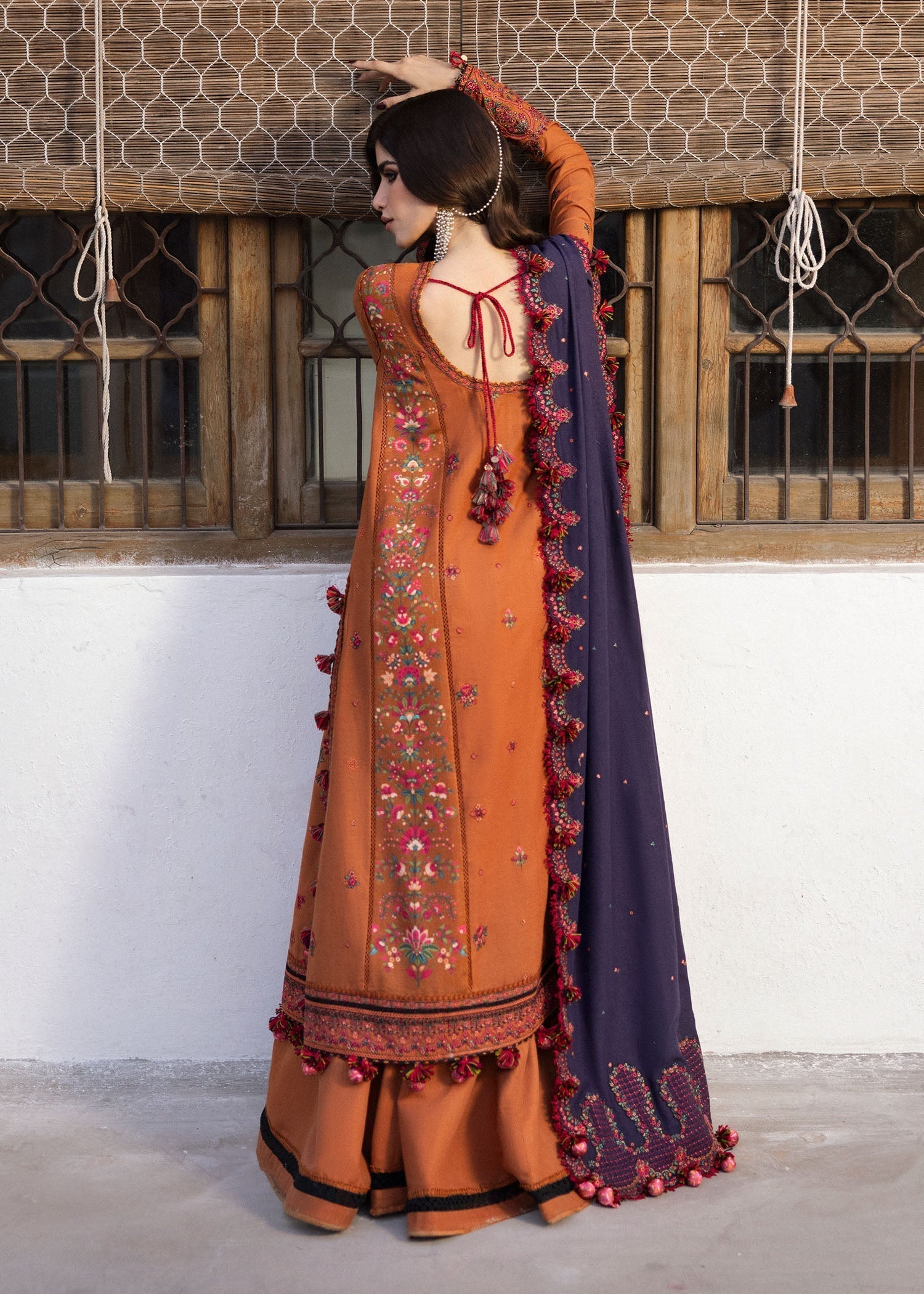 Hussain Rehar | Karandi Winter 24 | Kamal - by - Libasekhas UK - Registered Vendor of : Hussain Rehar - 100% Original Designer Dresss