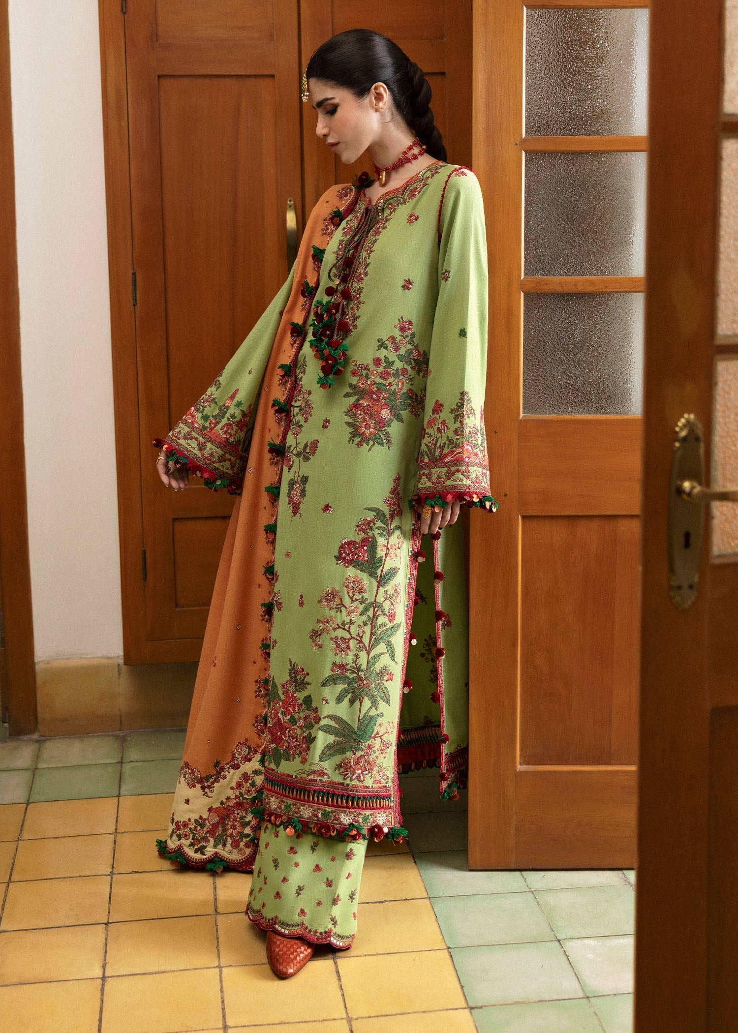 Hussain Rehar | Karandi Winter 24 | Mosy - by - Libasekhas UK - Registered Vendor of : Hussain Rehar - 100% Original Designer Dresss