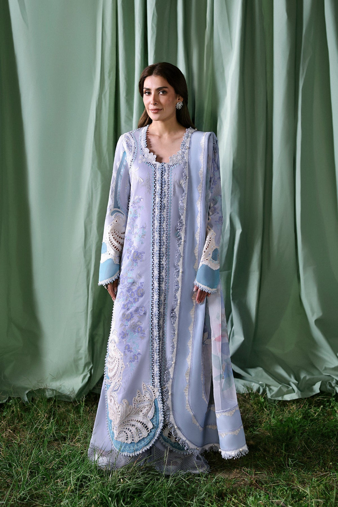 Afrozeh | A Lawn 26 | CHLORIS - by Libasekhas UK - Registered Vendor of : Afrozeh - 100% Original Designer Dress