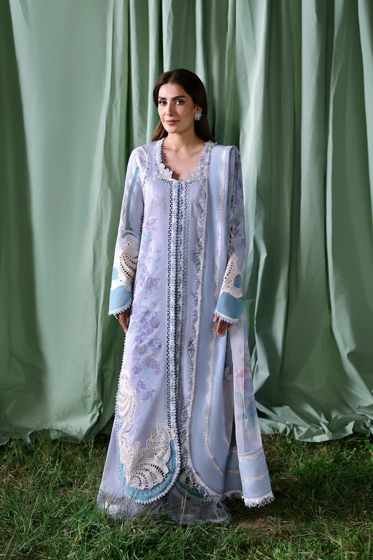 Afrozeh | A Lawn 26 | CHLORIS - by Libasekhas UK - Registered Vendor of : Afrozeh - 100% Original Designer Dress