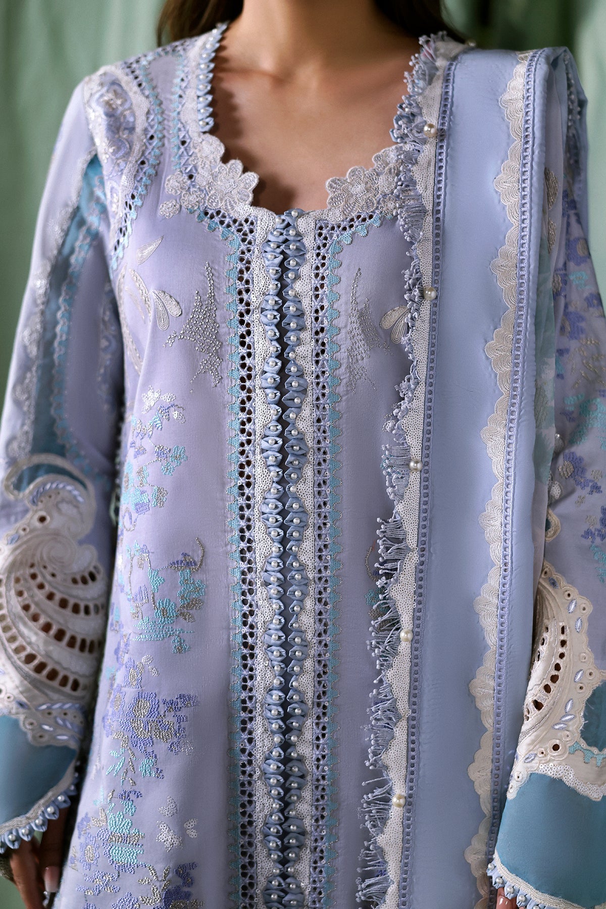 Afrozeh | A Lawn 26 | CHLORIS - by Libasekhas UK - Registered Vendor of : Afrozeh - 100% Original Designer Dress