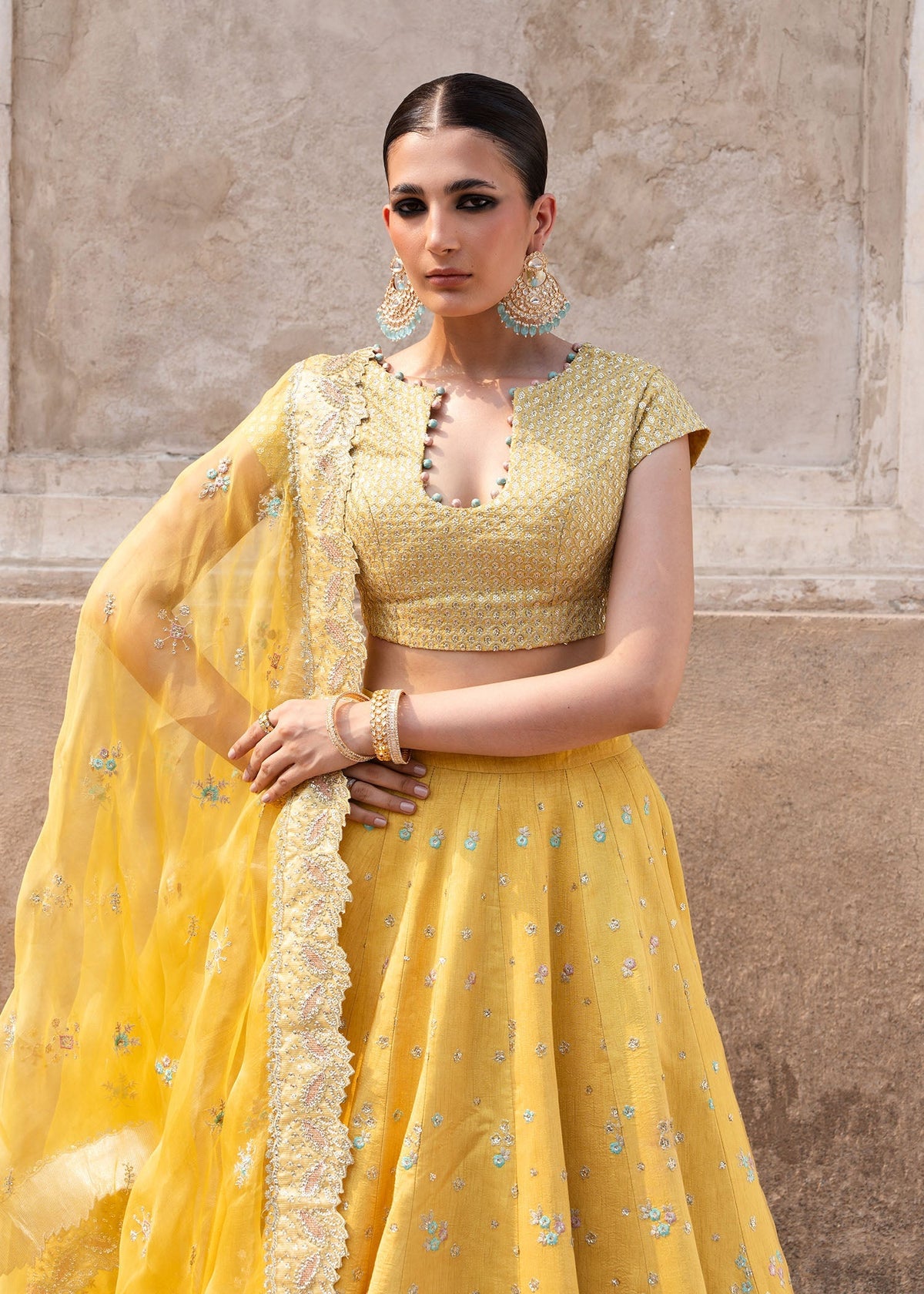 Sadaf Fawad Khan | Zeenat Formals 26 | Noor-e-Zard - by Libasekhas UK - Registered Vendor of : Sadaf Fawad Khan - 100% Original Designer Dress