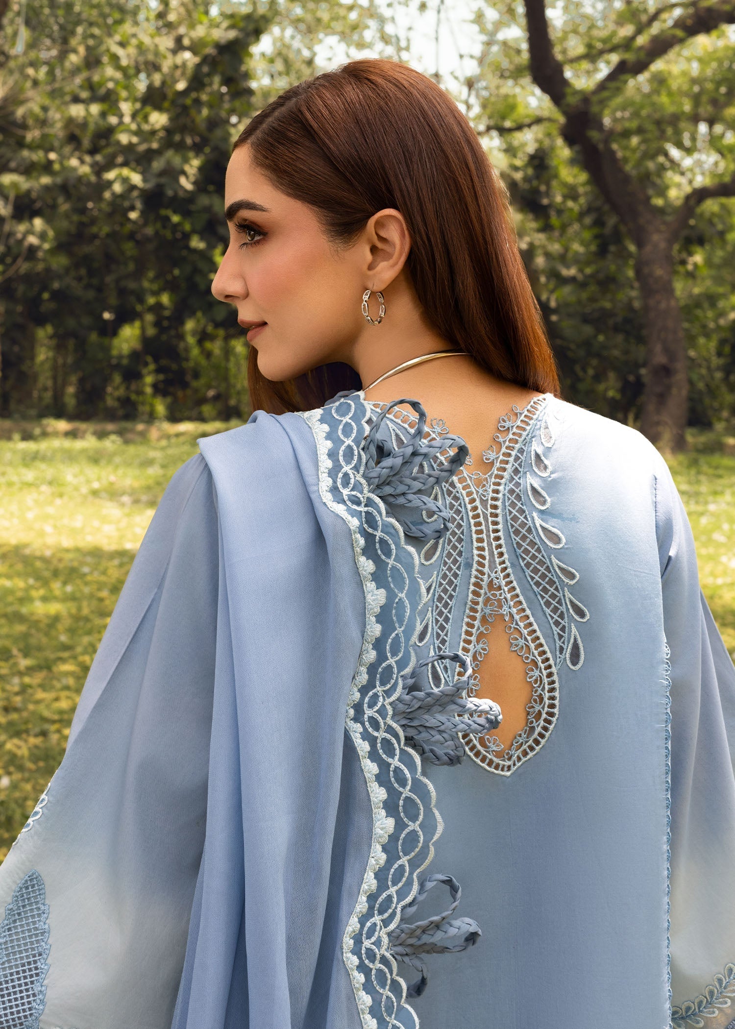 Crimson | Tasawar 25 | ALL THINGS OMBRE - D1 A - by - Libasekhas UK - Registered Vendor of : Crimson - 100% Original Designer Dresss