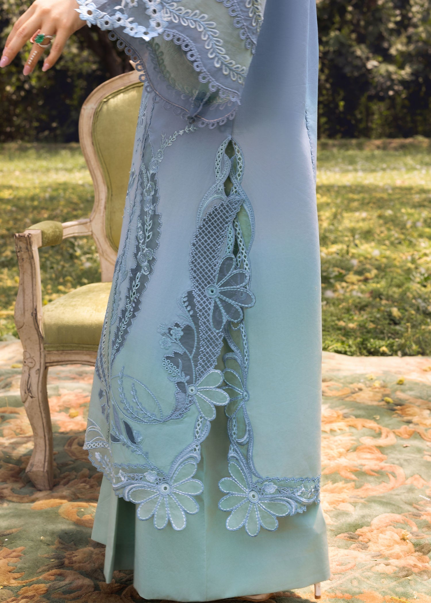 Crimson | Tasawar 25 | ALL THINGS OMBRE - D1 A - by - Libasekhas UK - Registered Vendor of : Crimson - 100% Original Designer Dresss