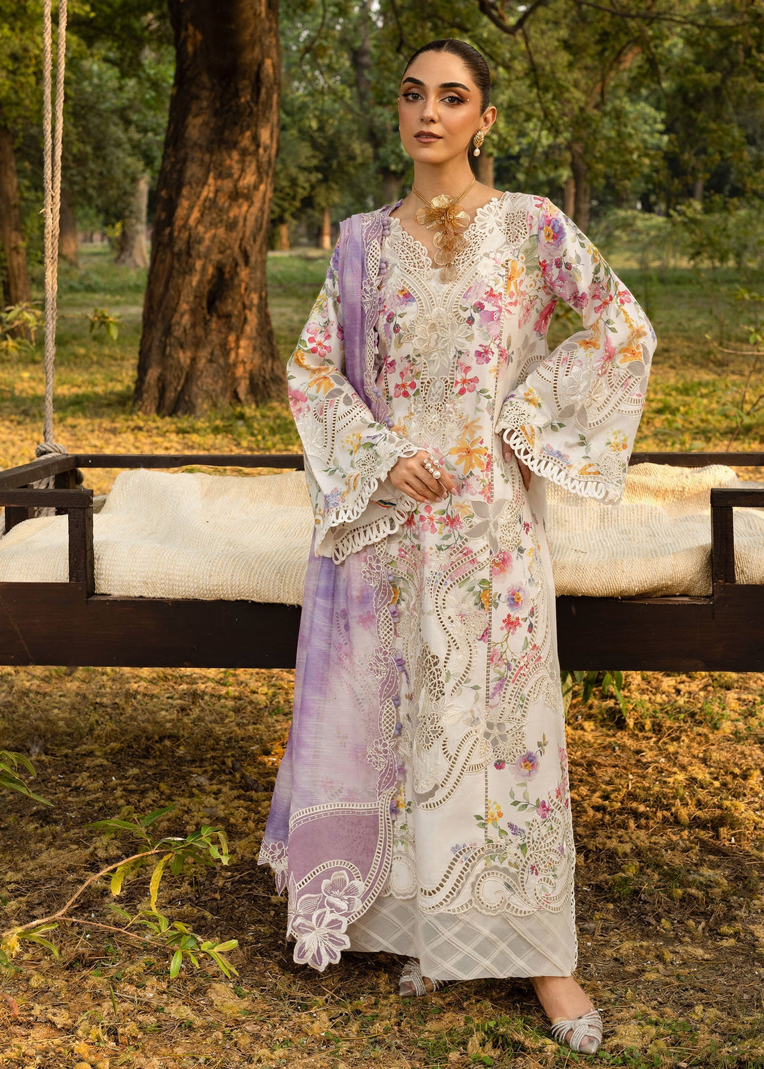 Crimson | Tasawar 25 | PETALS AND PROMISES - D2B - by - Libasekhas UK - Registered Vendor of : Crimson - 100% Original Designer Dresss