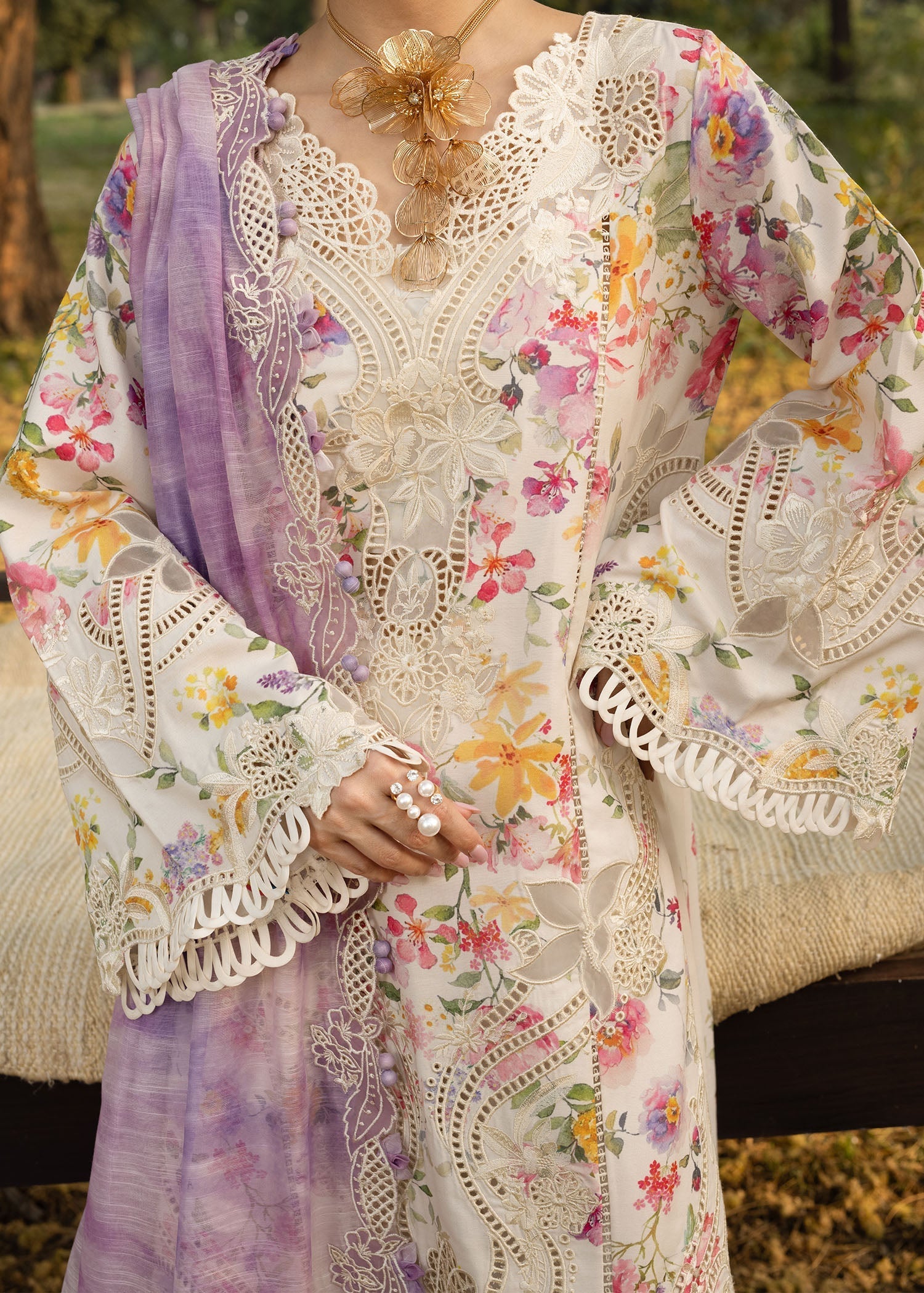 Crimson | Tasawar 25 | PETALS AND PROMISES - D2B - by - Libasekhas UK - Registered Vendor of : Crimson - 100% Original Designer Dresss