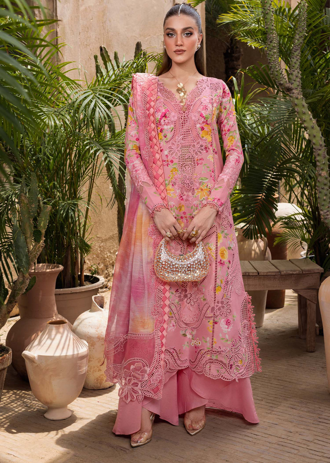 Crimson | Tasawar 25 | PETALS AND PROMISES - D2A - by - Libasekhas UK - Registered Vendor of : Crimson - 100% Original Designer Dresss