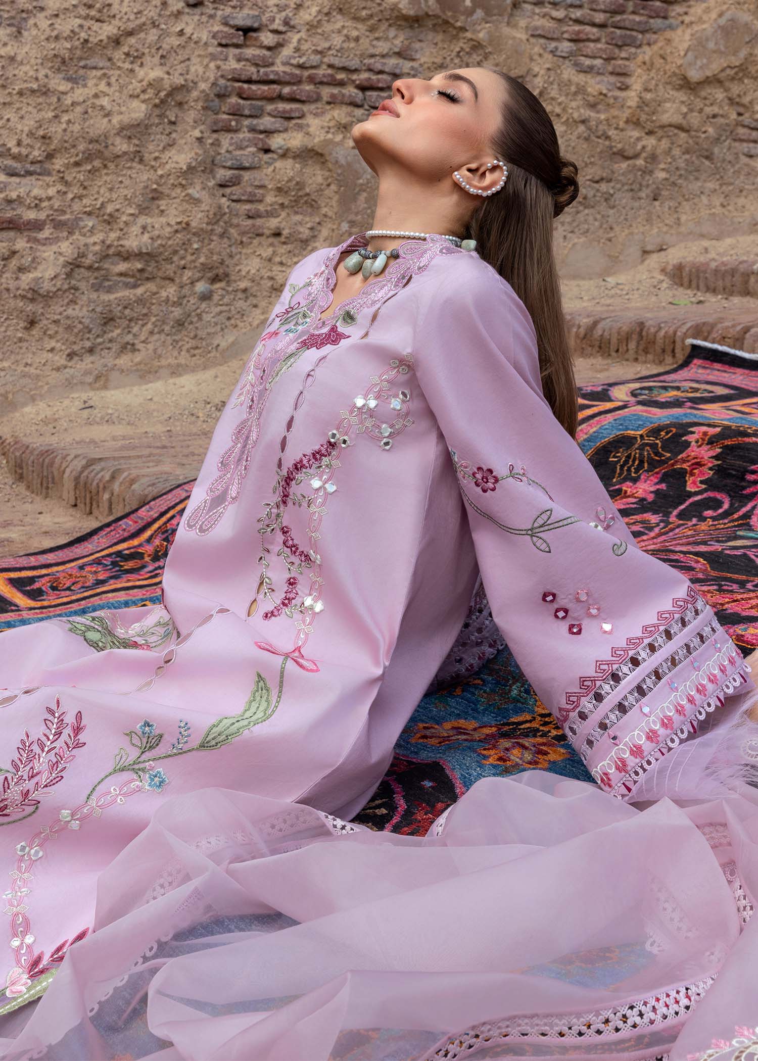 Crimson | Tasawar 25 | MIRROR GARDEN - D3B - by - Libasekhas UK - Registered Vendor of : Crimson - 100% Original Designer Dresss
