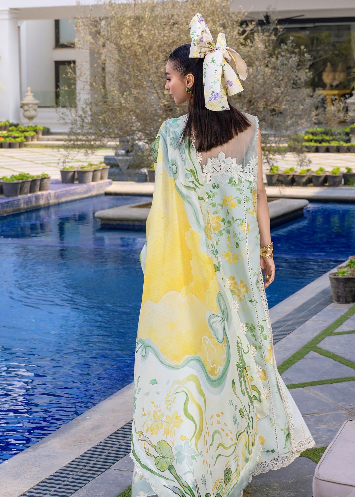Crimson | flow lawn 26 | TROPIC TEASE - D4B - by Libasekhas UK - Registered Vendor of : Crimson - 100% Original Designer Dress