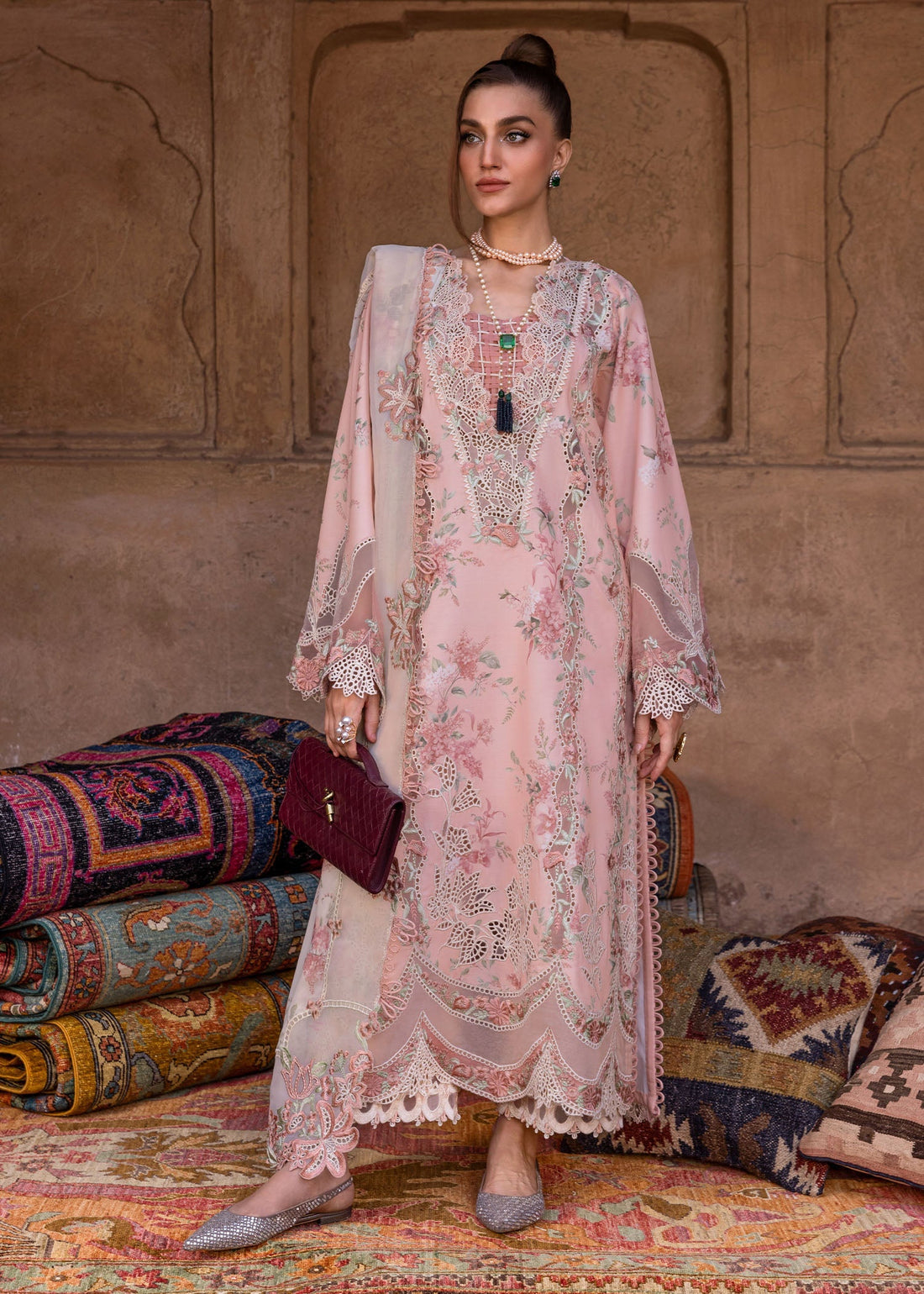 Crimson | Tasawar 25 | LAVENDER FALL - D5A - by - Libasekhas UK - Registered Vendor of : Crimson - 100% Original Designer Dresss
