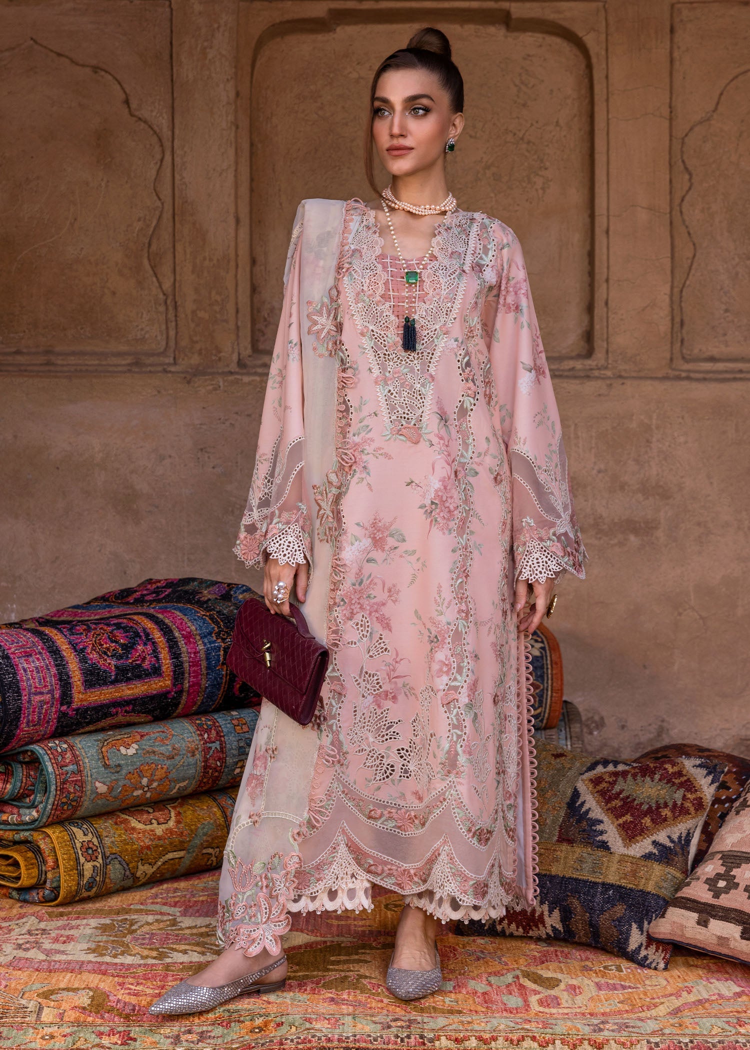 Crimson | Tasawar 25 | LAVENDER FALL - D5A - by - Libasekhas UK - Registered Vendor of : Crimson - 100% Original Designer Dresss
